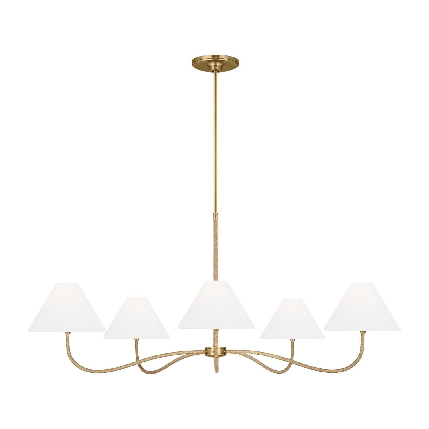 Visual Comfort Studio - CC1695BBS - Five Light Chandelier - Laguna - Burnished Brass