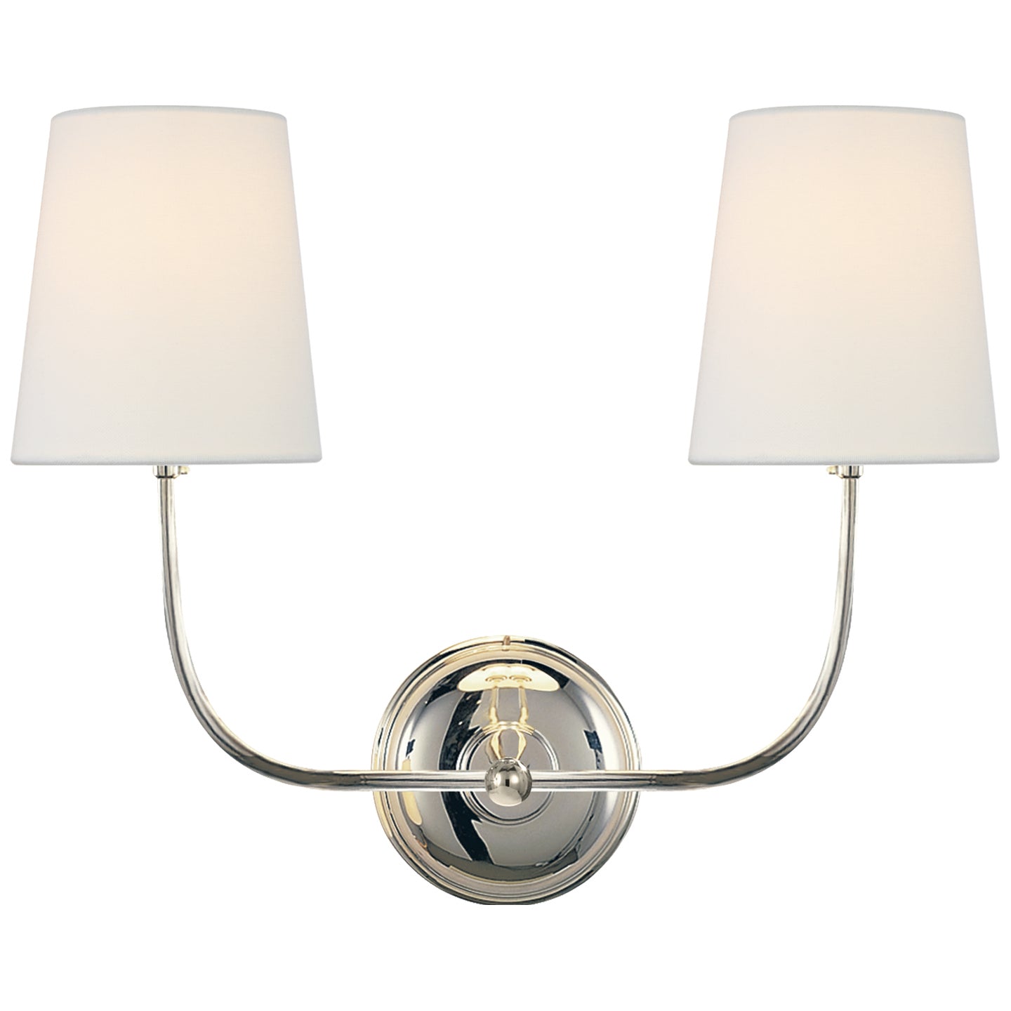 Visual Comfort Signature - TOB 2008PN-L - Two Light Wall Sconce - Vendome - Polished Nickel