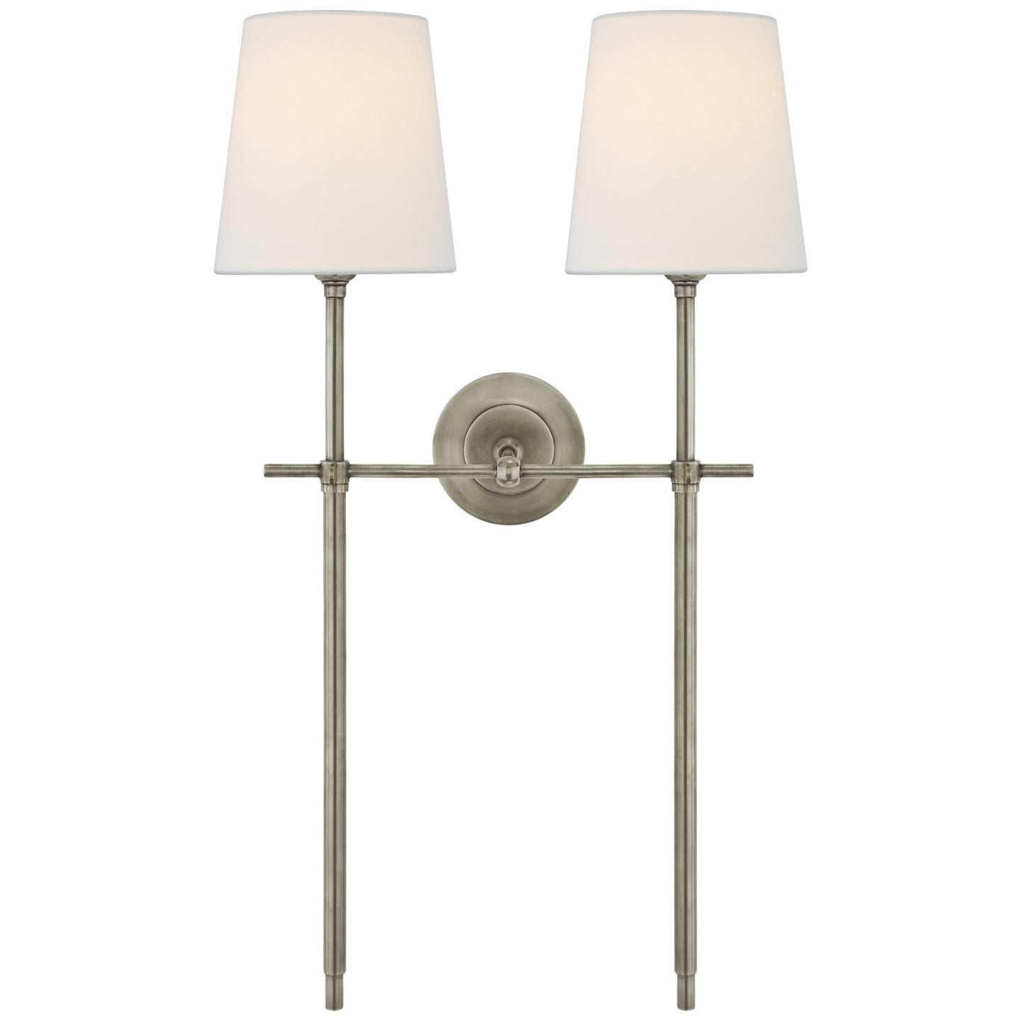 Visual Comfort Signature - TOB 2025AN-L - Two Light Wall Sconce - Bryant - Antique Nickel