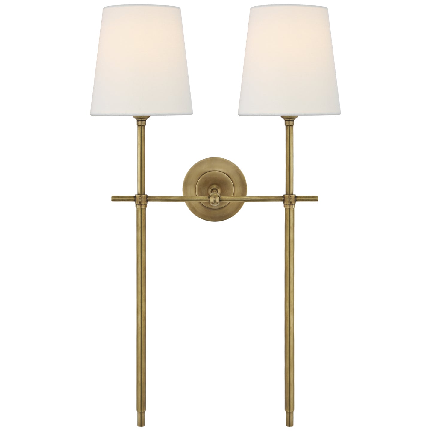 Visual Comfort Signature - TOB 2025HAB-L - Two Light Wall Sconce - Bryant - Hand-Rubbed Antique Brass