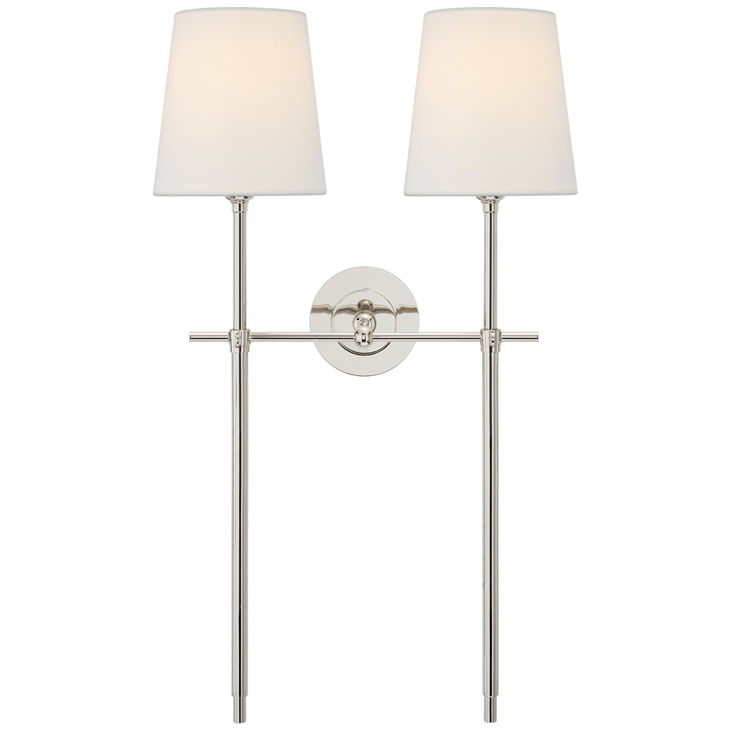 Visual Comfort Signature - TOB 2025PN-L - Two Light Wall Sconce - Bryant - Polished Nickel