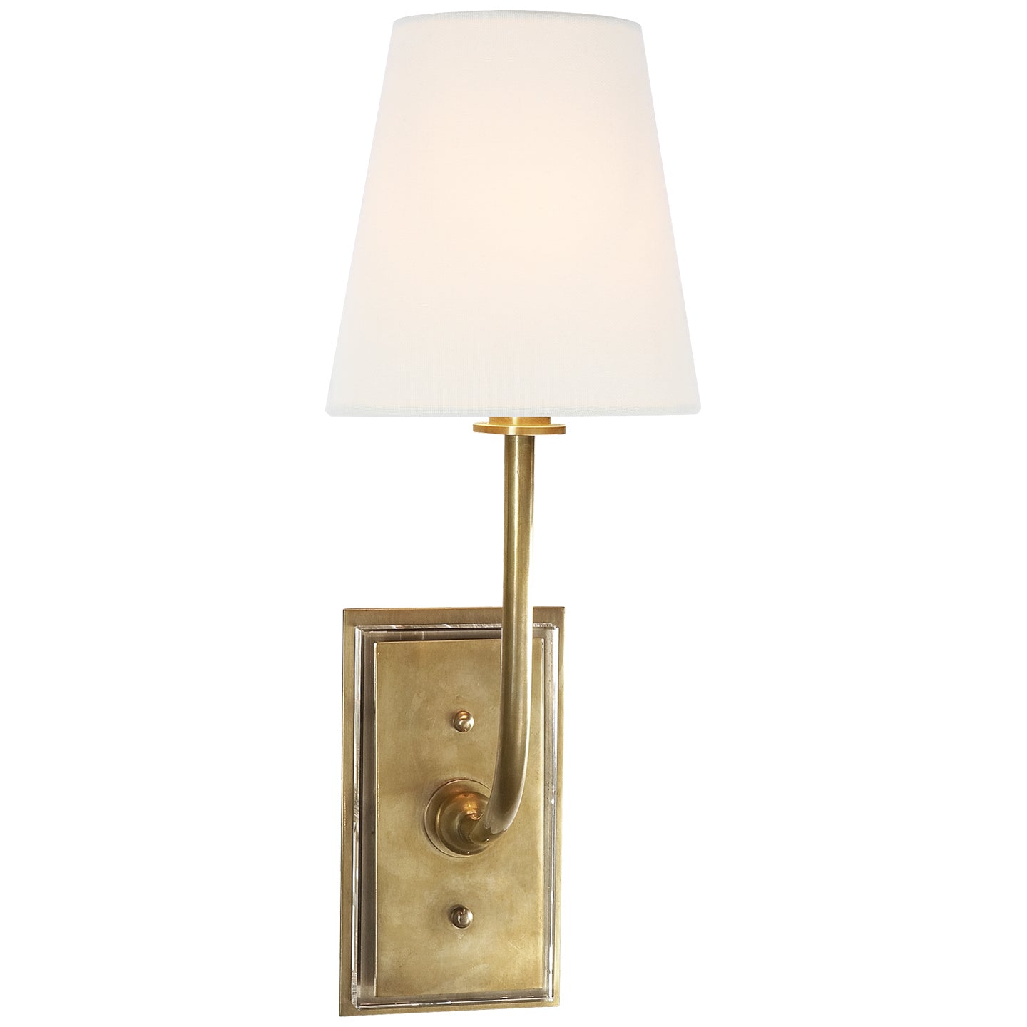 Visual Comfort Signature - TOB 2190HAB-L - One Light Wall Sconce - Hulton - Hand-Rubbed Antique Brass