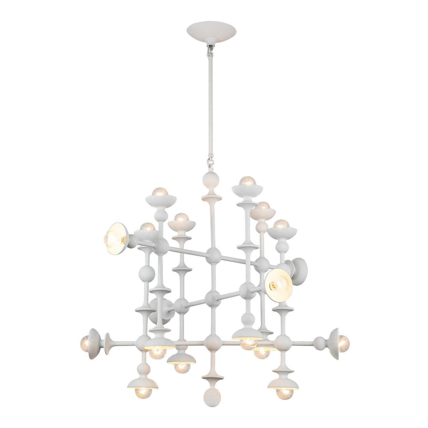 Alora - CH328129AW - 18 Light Chandelier - Cadence - Antique White