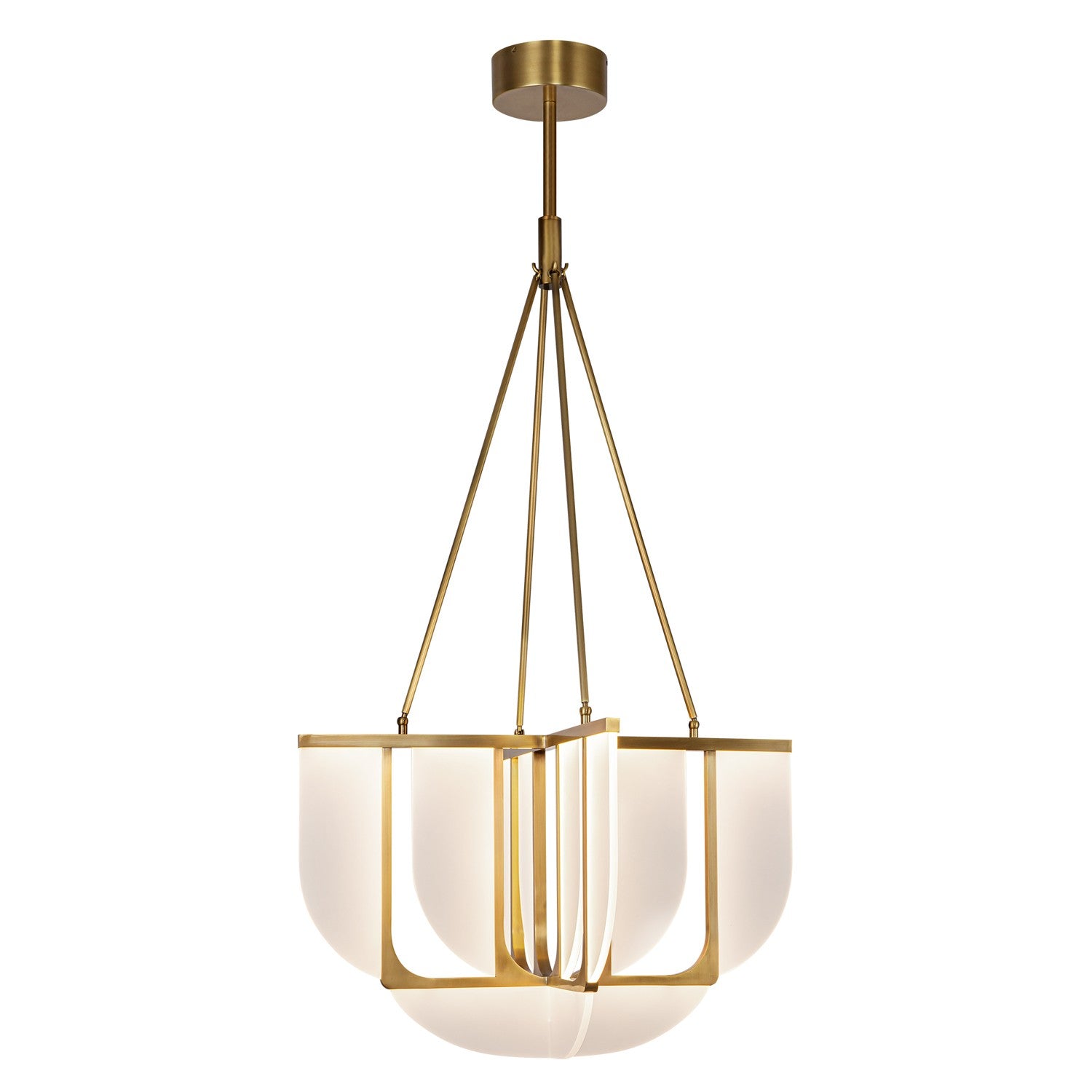 Alora - CH336830VB - LED Chandelier - Anders - Vintage Brass