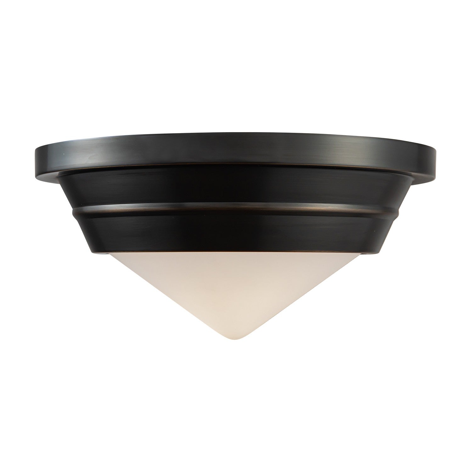 Alora - FM348010UBOP - One Light Flush Mount - Willard - Urban Bronze/Opal Matte Glass