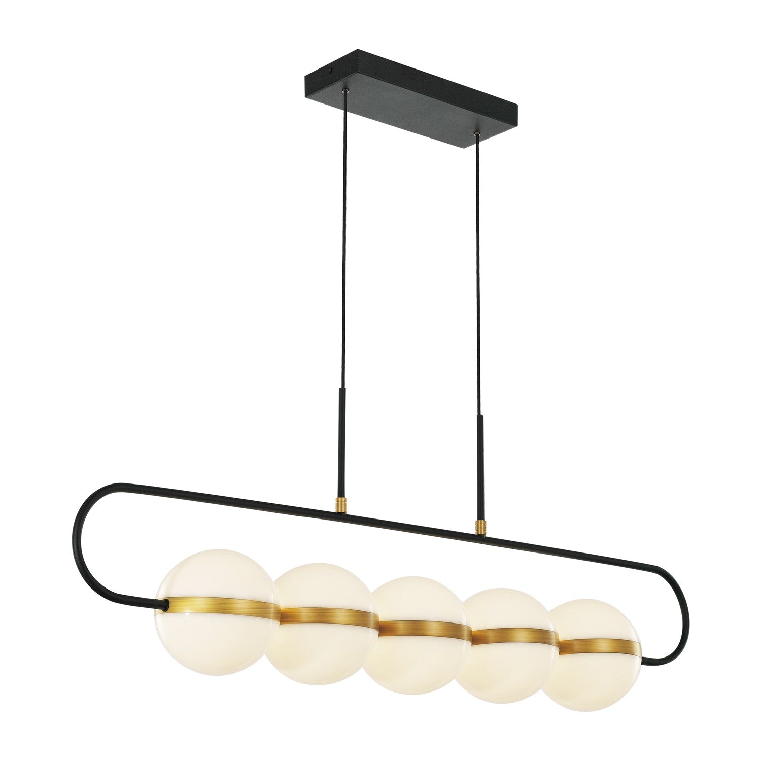 Alora - LP302005MBBG - LED Pendant - Tagliato - Matte Black/Brushed Gold