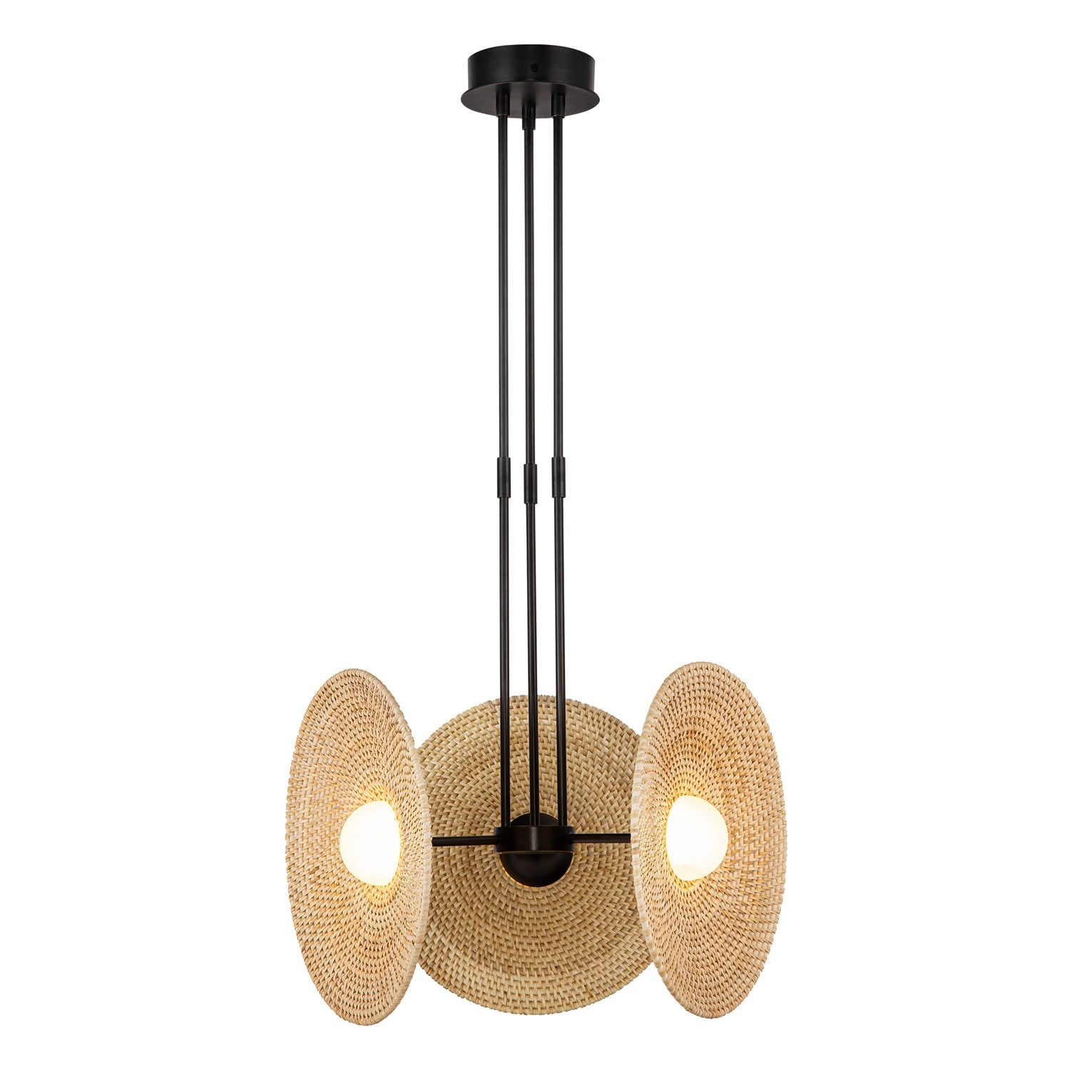 Alora - PD350318UBWO - LED Pendant - Harbour - Urban Bronze/Woven