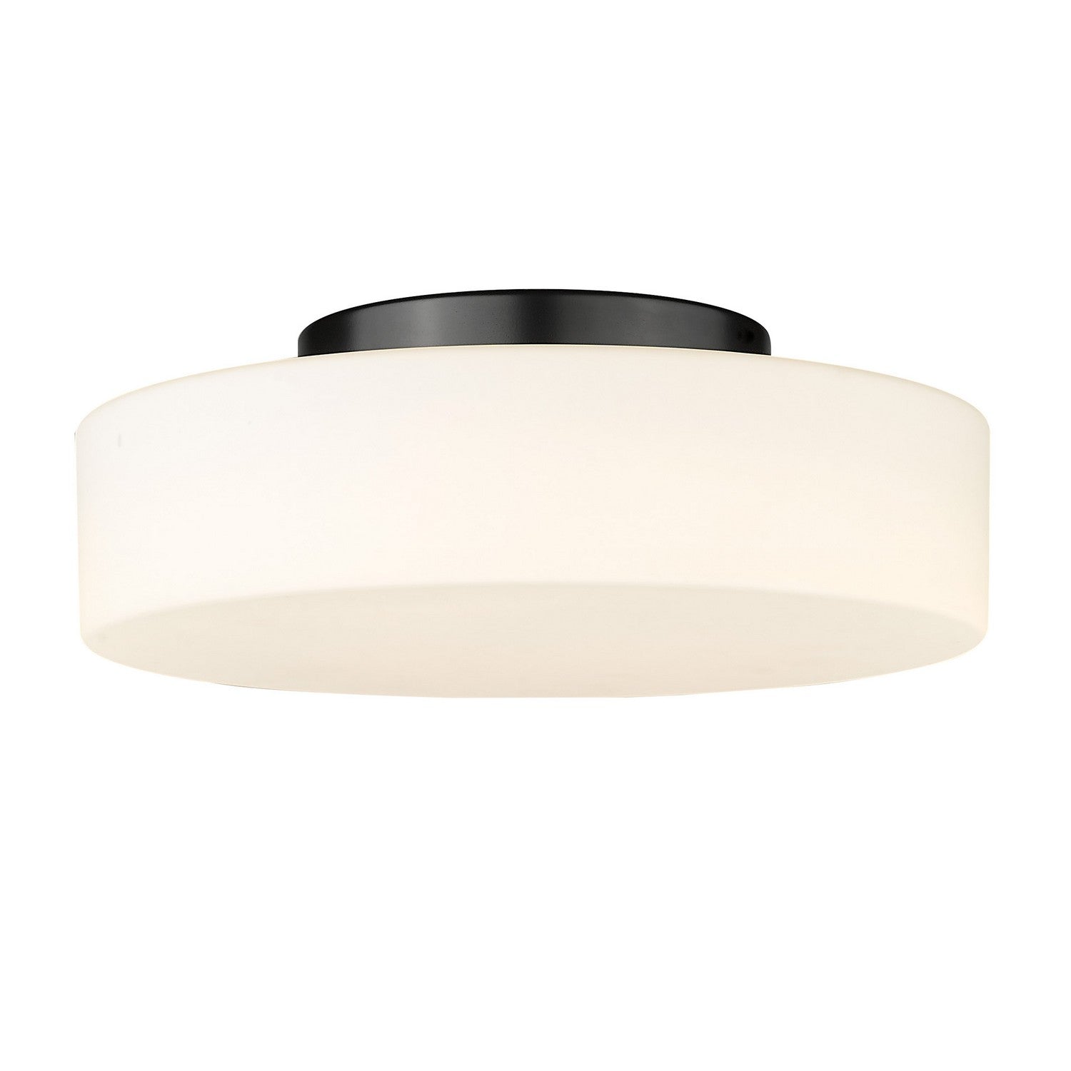 Golden - 3136-FM BLK-OP - LED Flush Mount - Toli BLK - Matte Black