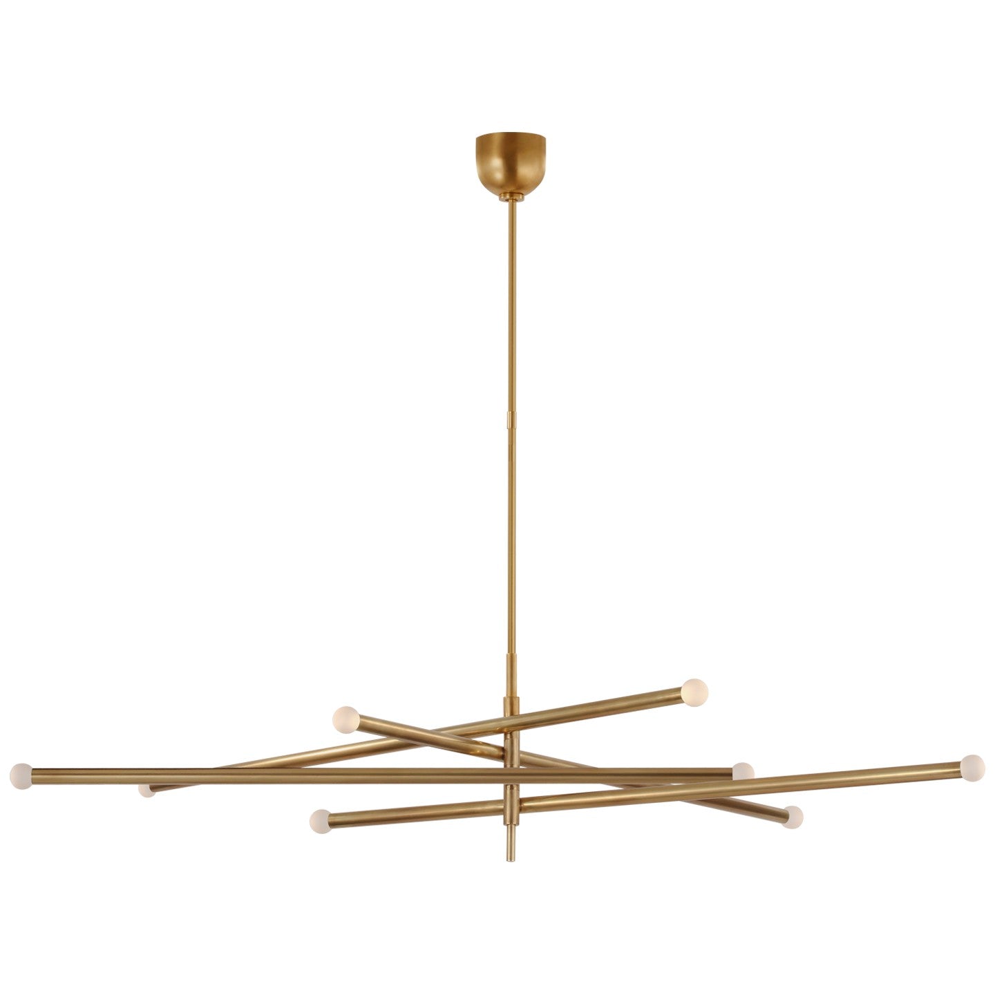 Visual Comfort Signature - KW 5595AB-ECG - LED Chandelier - Rousseau - Antique-Burnished Brass