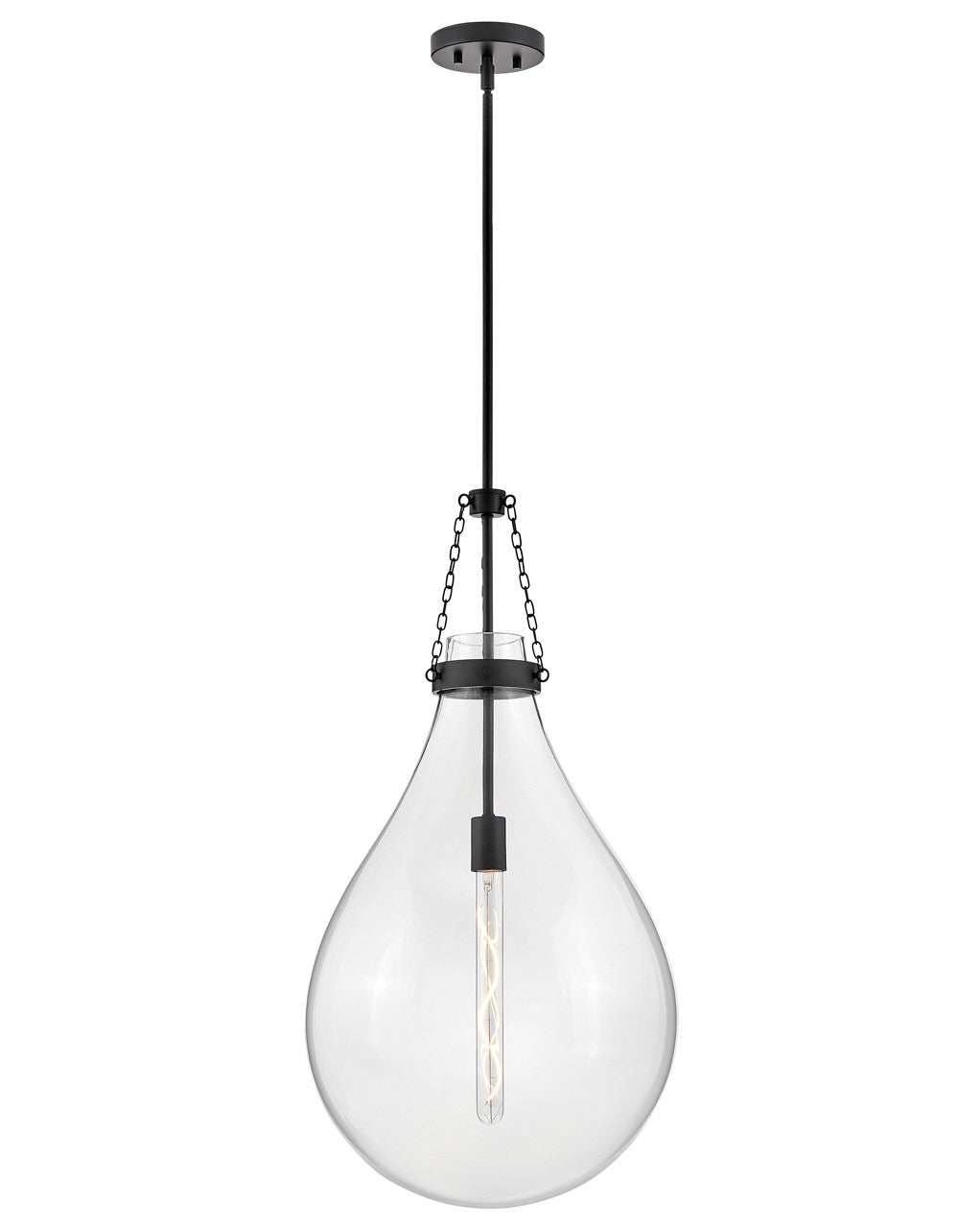 Hinkley - 46054BK - LED Pendant - Eloise - Black