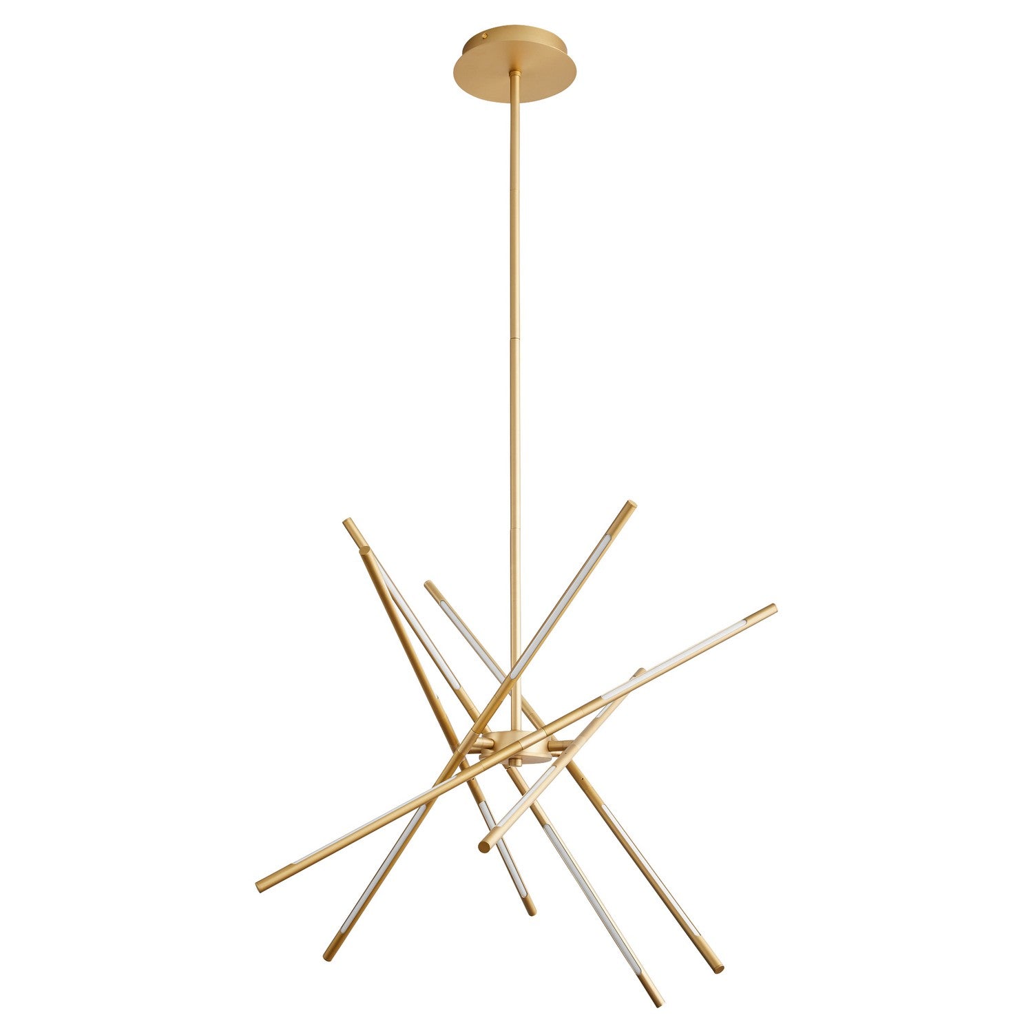 Oxygen - 3-803-40 - LED Pendant - Palillos - Aged Brass