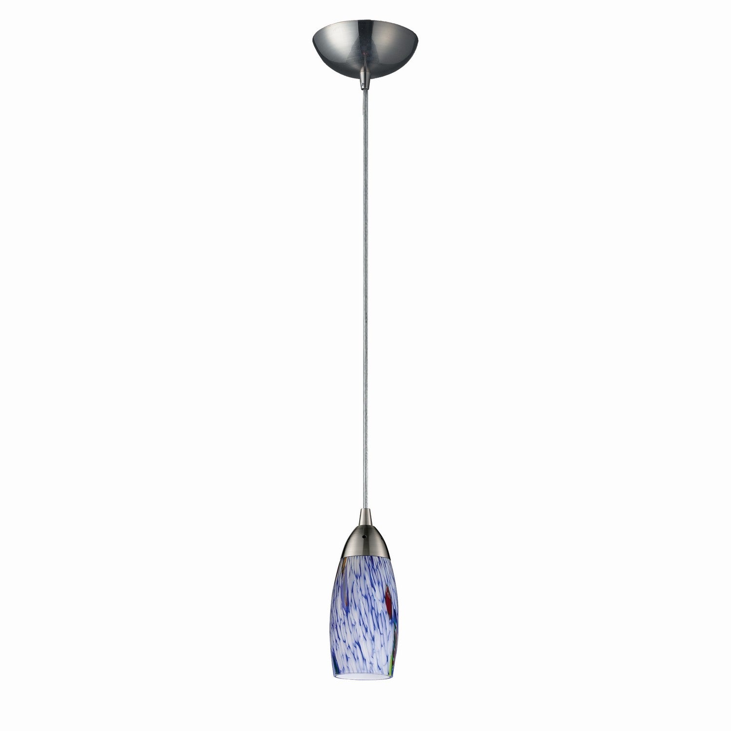 ELK Home - 110-1BL - One Light Mini Pendant - Milan - Satin Nickel