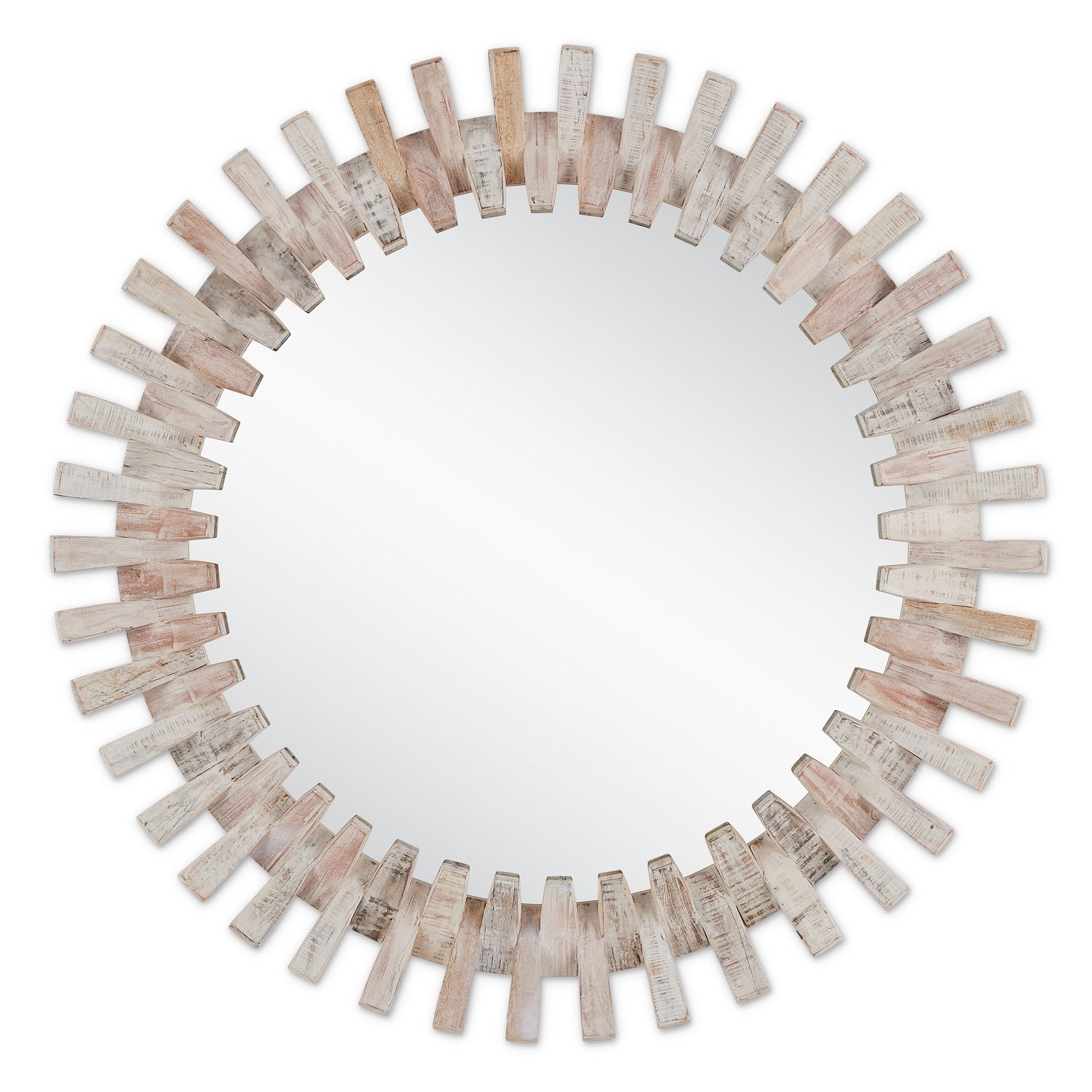 Mirror from the Diza collection in Whitewash/Mirror finish