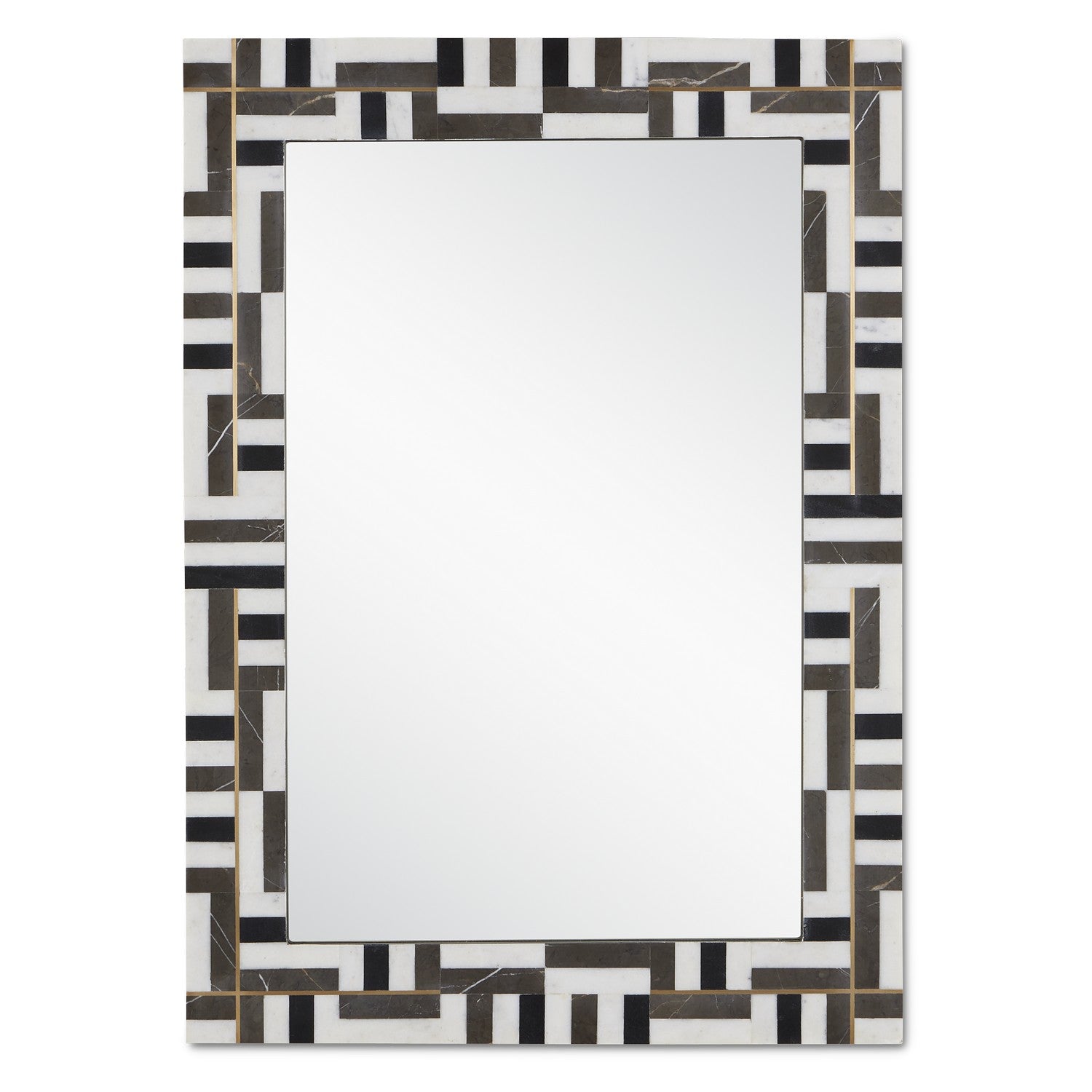 Mirror from the Gentry collection in Natural/Brass/Mirror finish