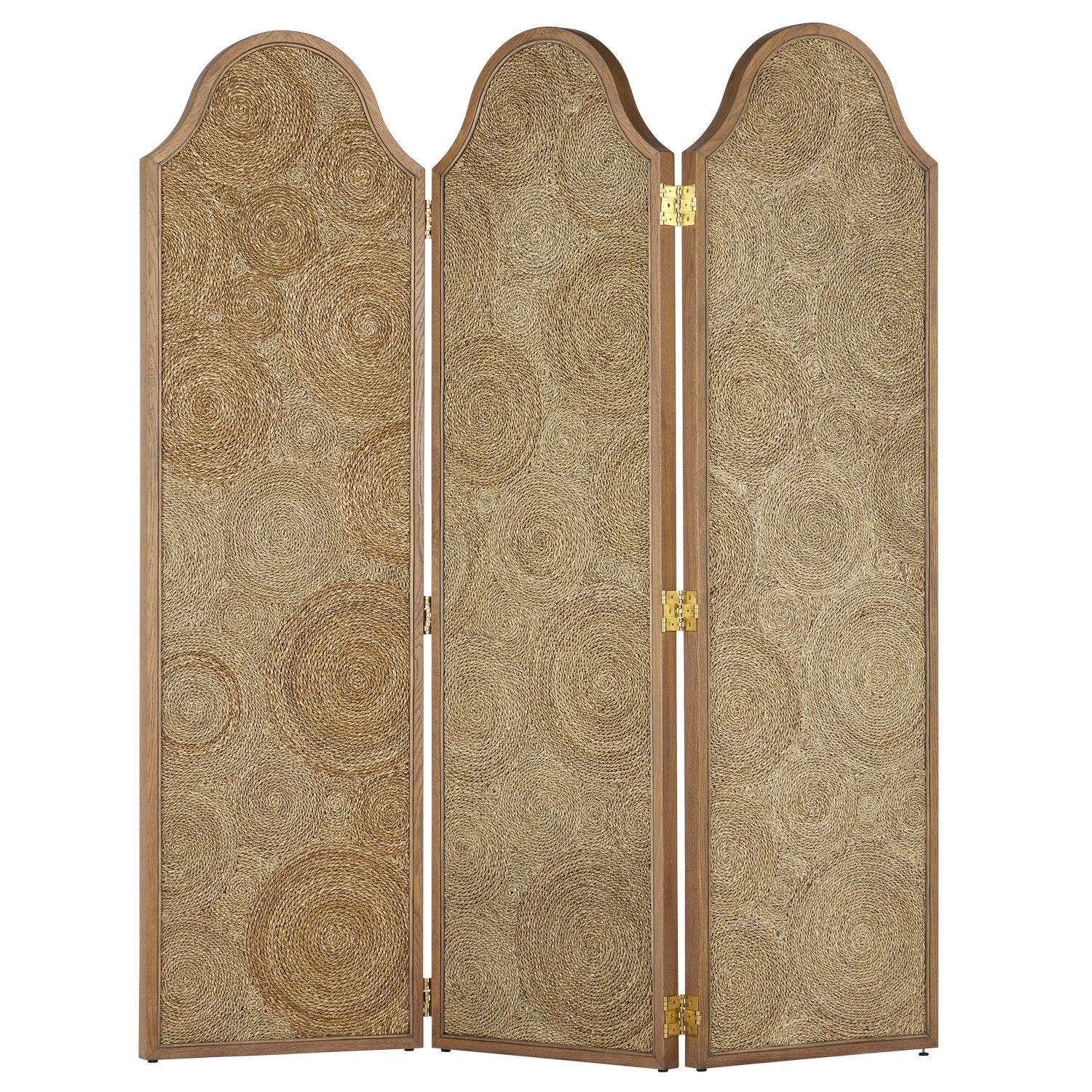 Screen from the Marjorie Skouras collection in Natural/Weathered Oak finish