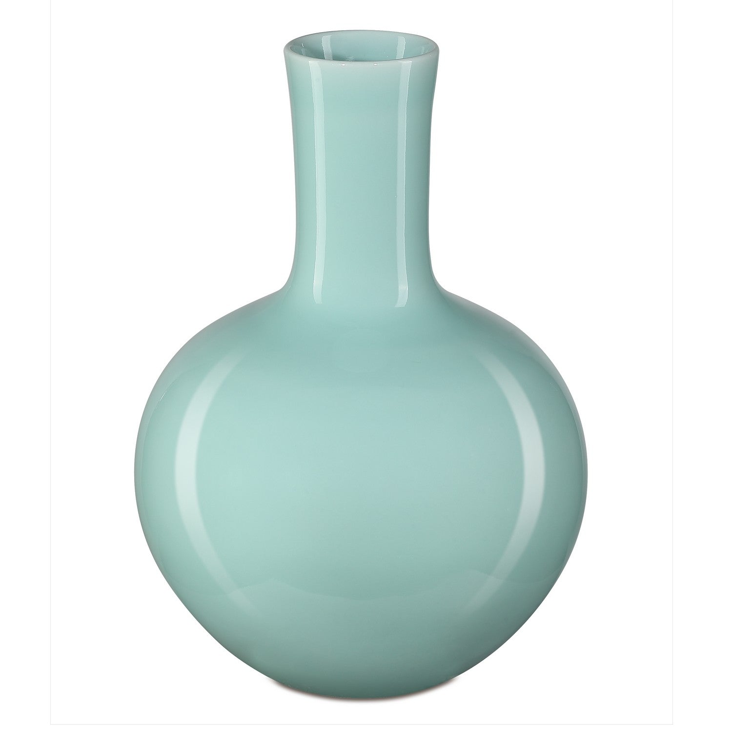 Vase from the Celadon collection in Celadon Green finish