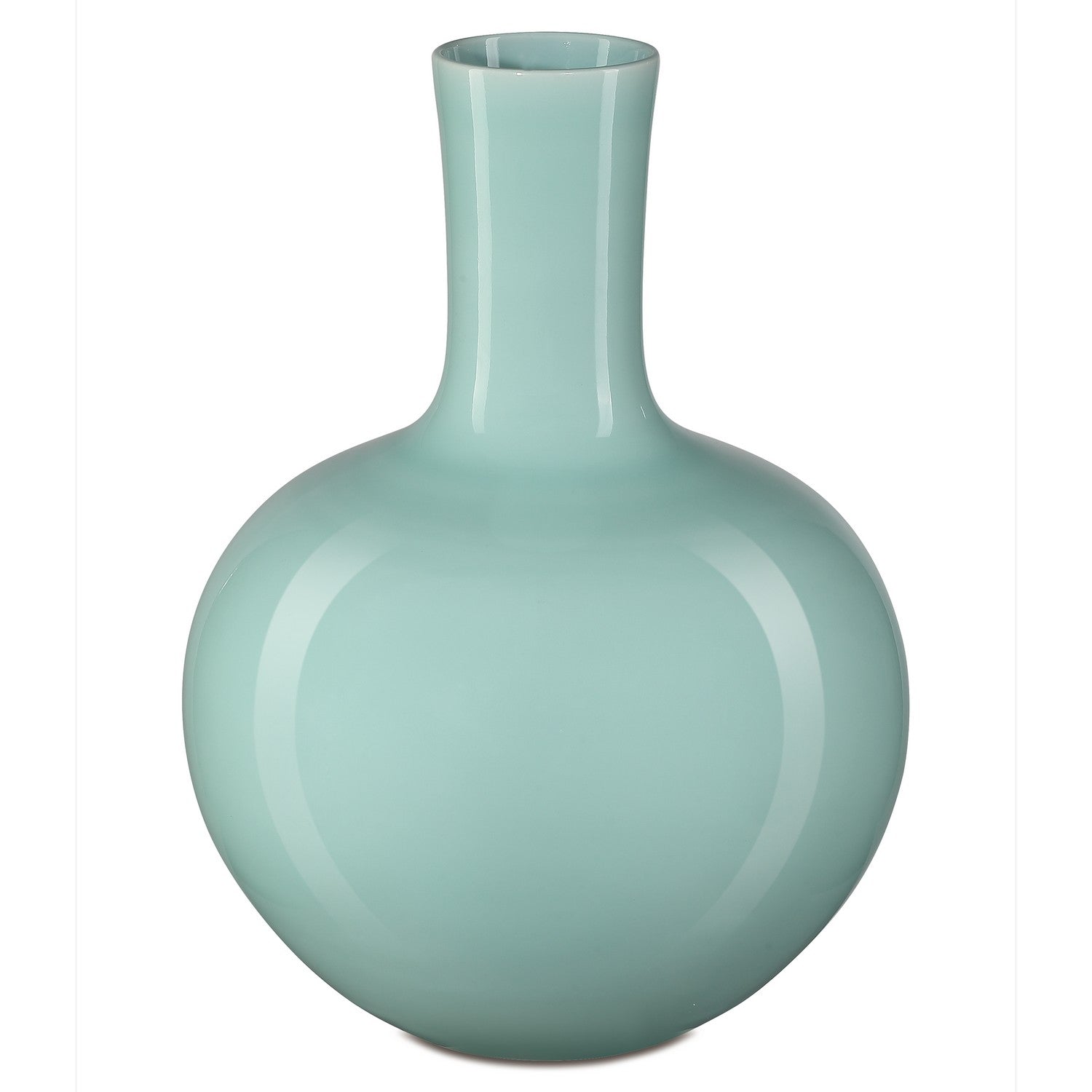 Vase from the Celadon collection in Celadon Green finish