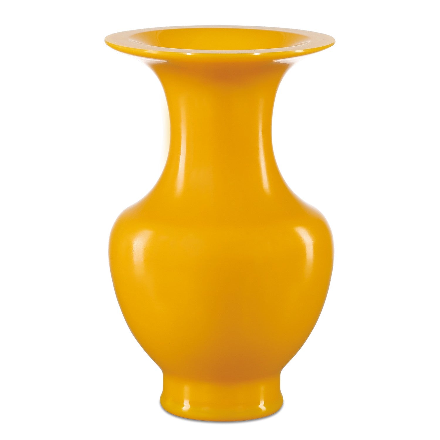 Vase from the Imperial collection in Imperial Yellow finish