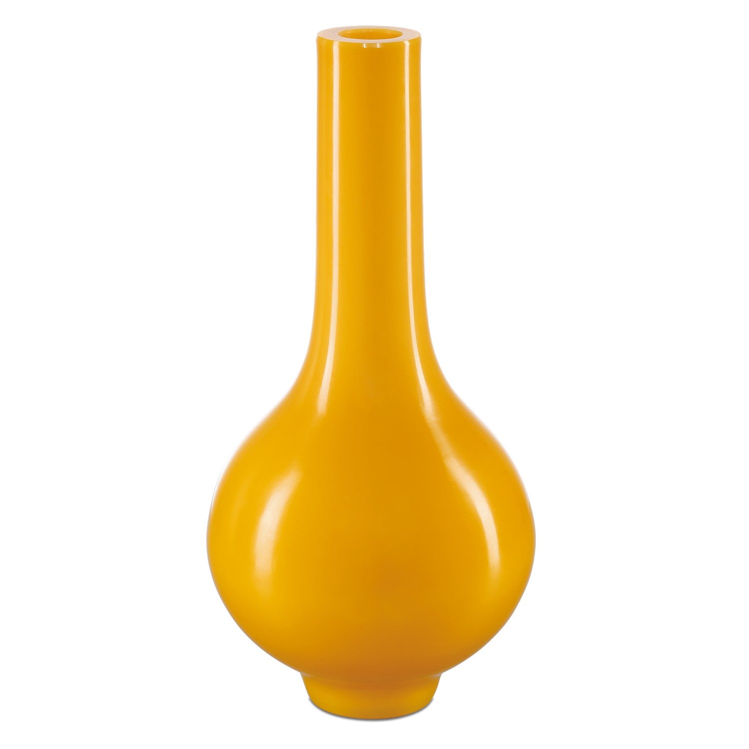 Vase from the Imperial collection in Imperial Yellow finish