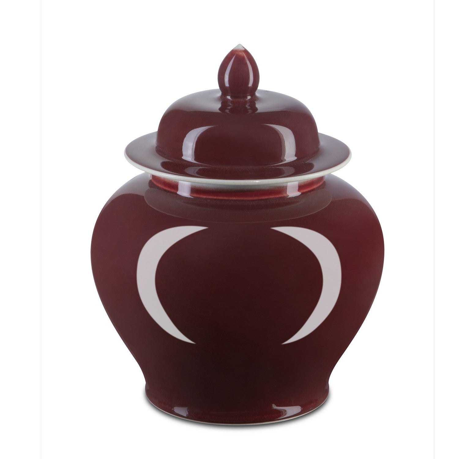 Jar from the Oxblood collection in Imperial Red finish