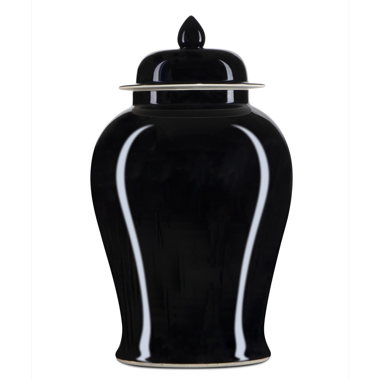 Jar from the Imperial collection in Imperial Black finish