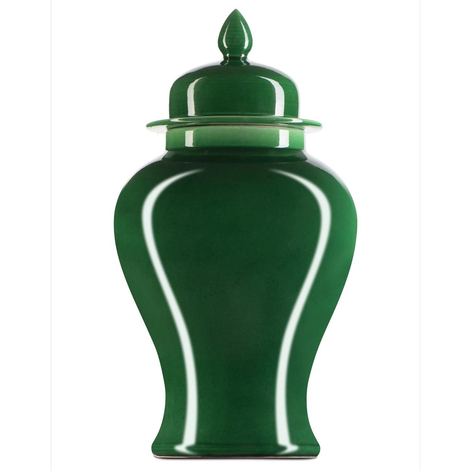 Jar from the Imperial collection in Imperial Green finish