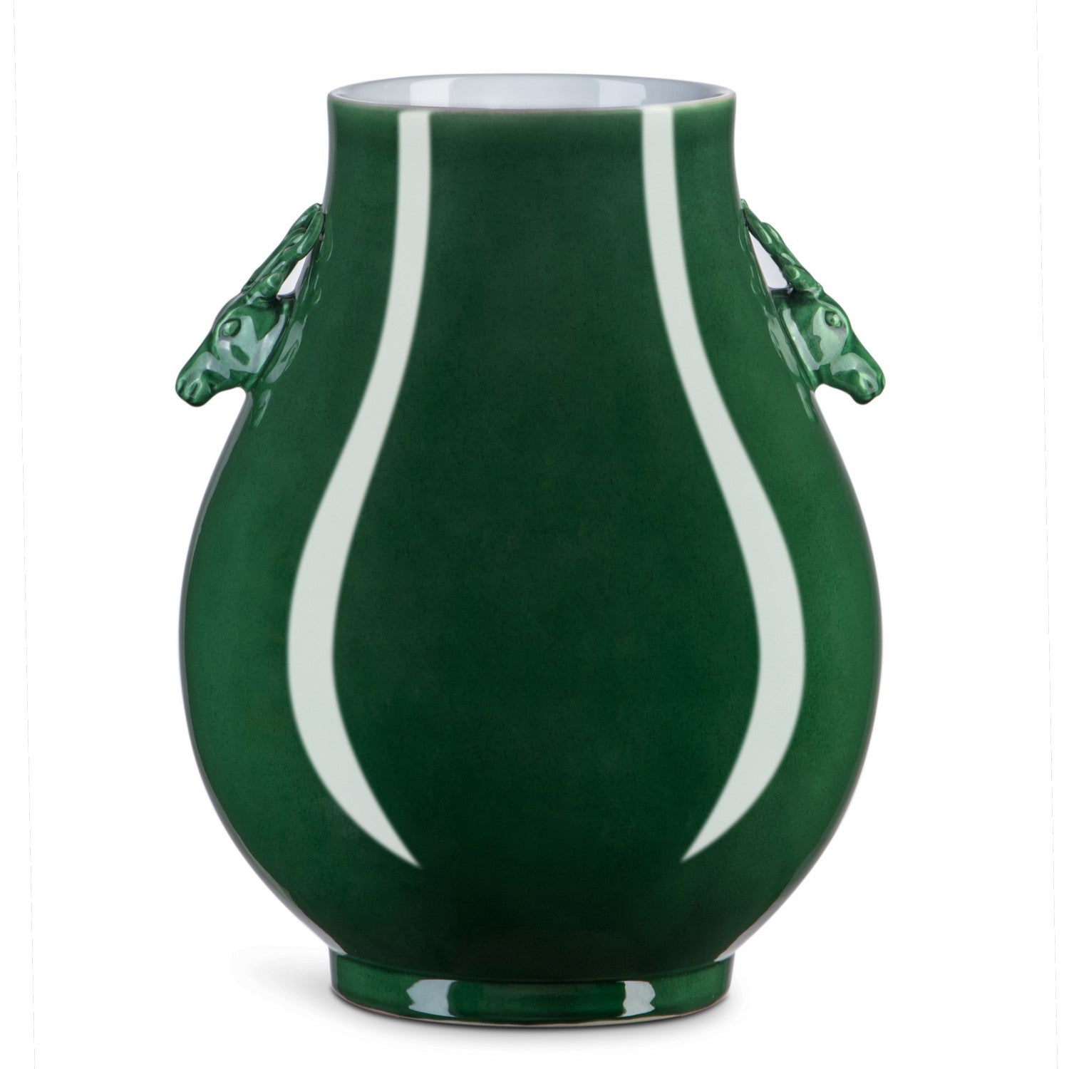 Vase from the Imperial collection in Imperial Green finish