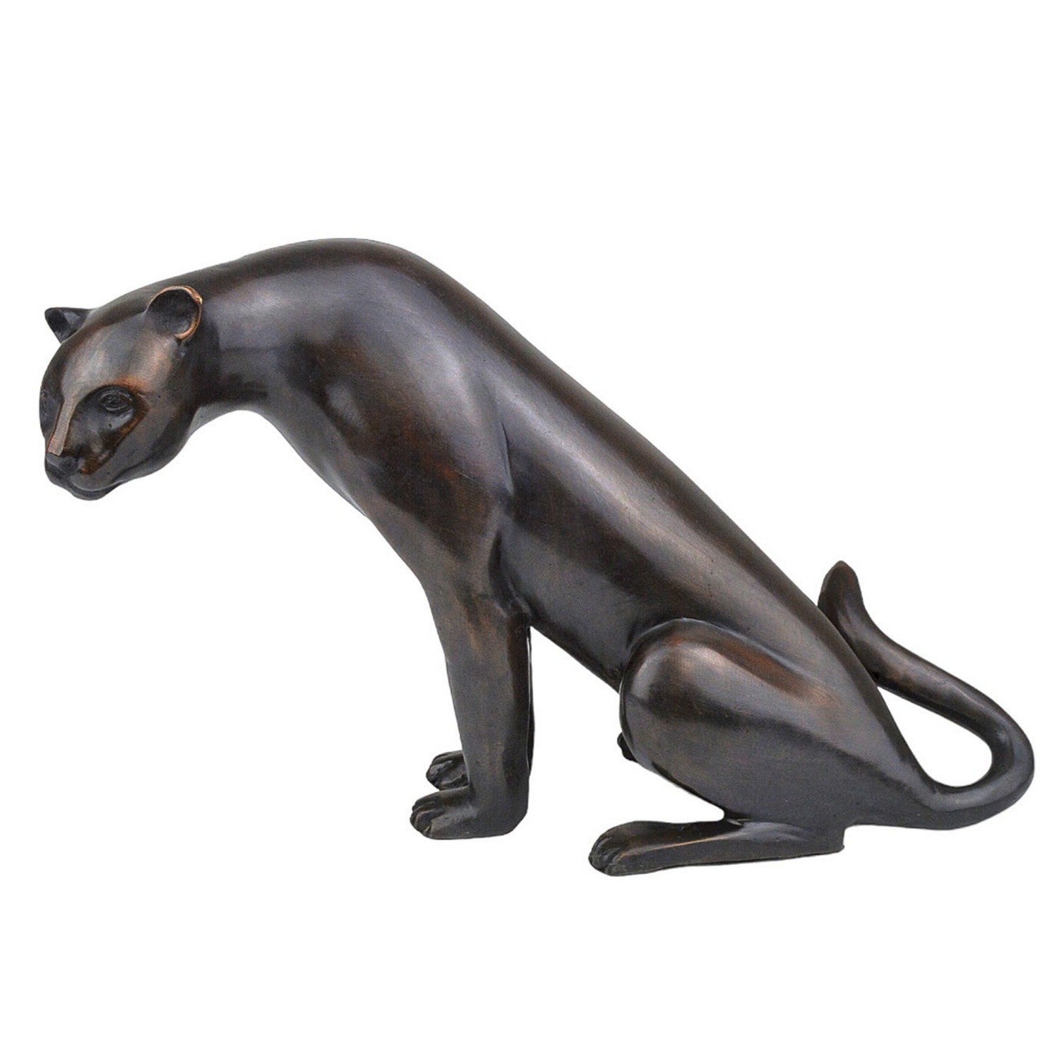 Sculpture from the Cheetah collection in Dark Brown finish