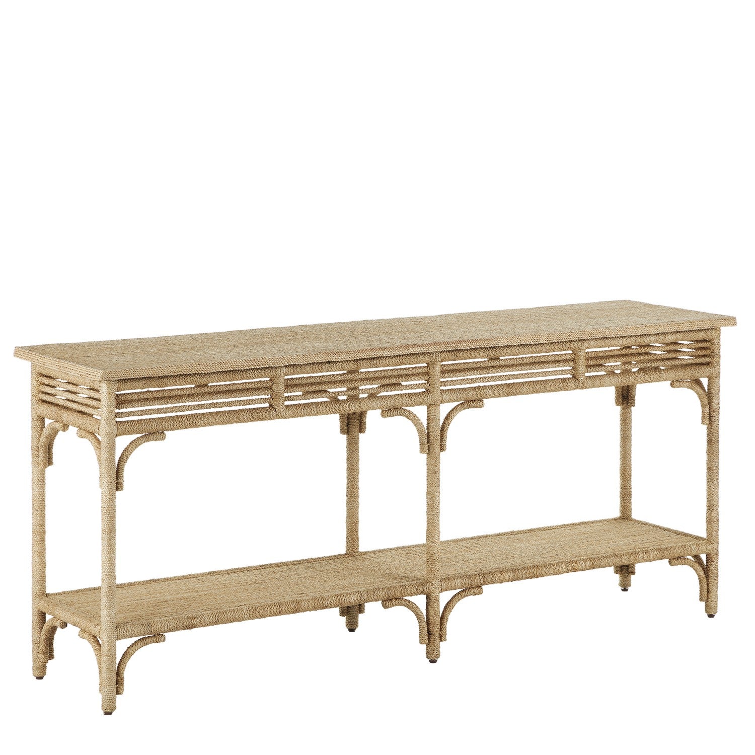 Console Table from the Olisa collection in Natural/Brown Carafe finish