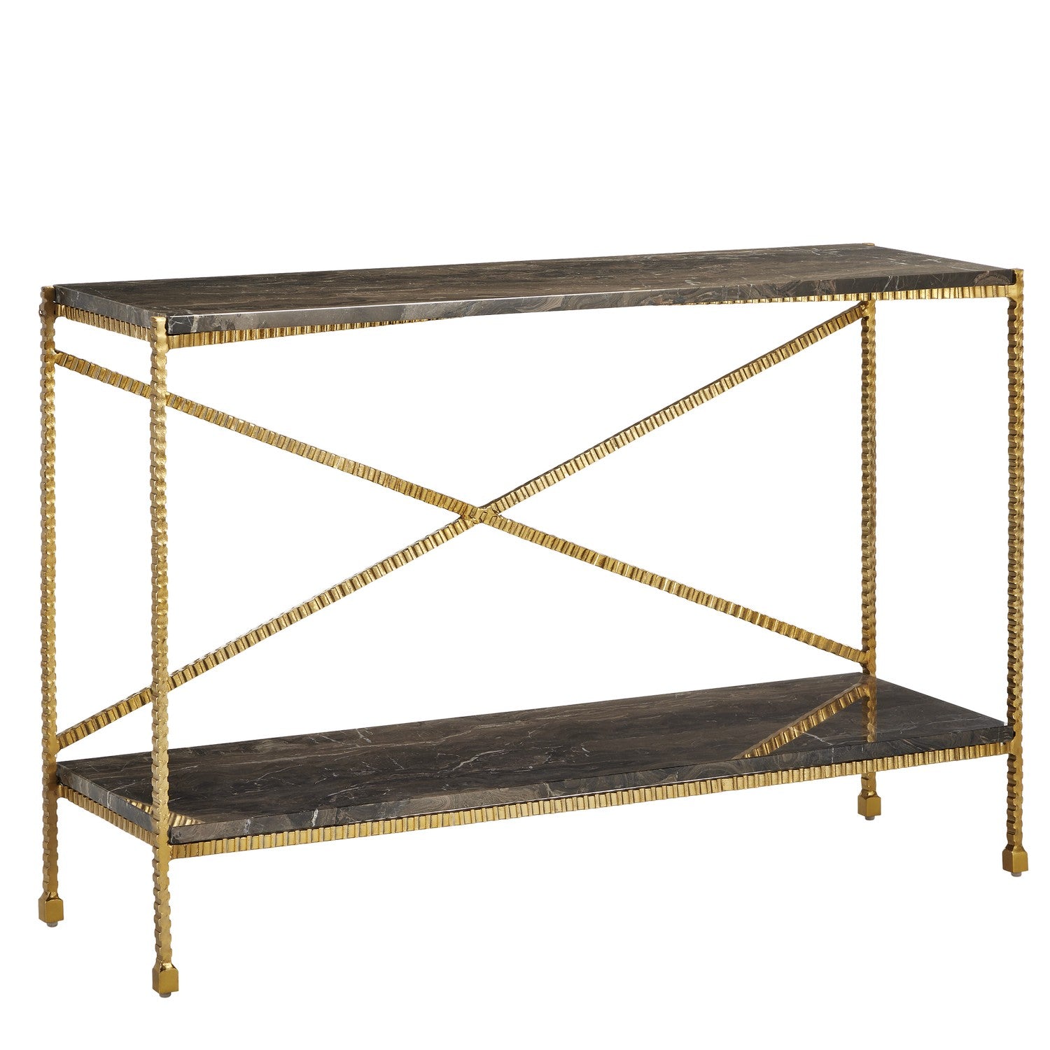 Console Table from the Flying collection in Natural/Gold finish