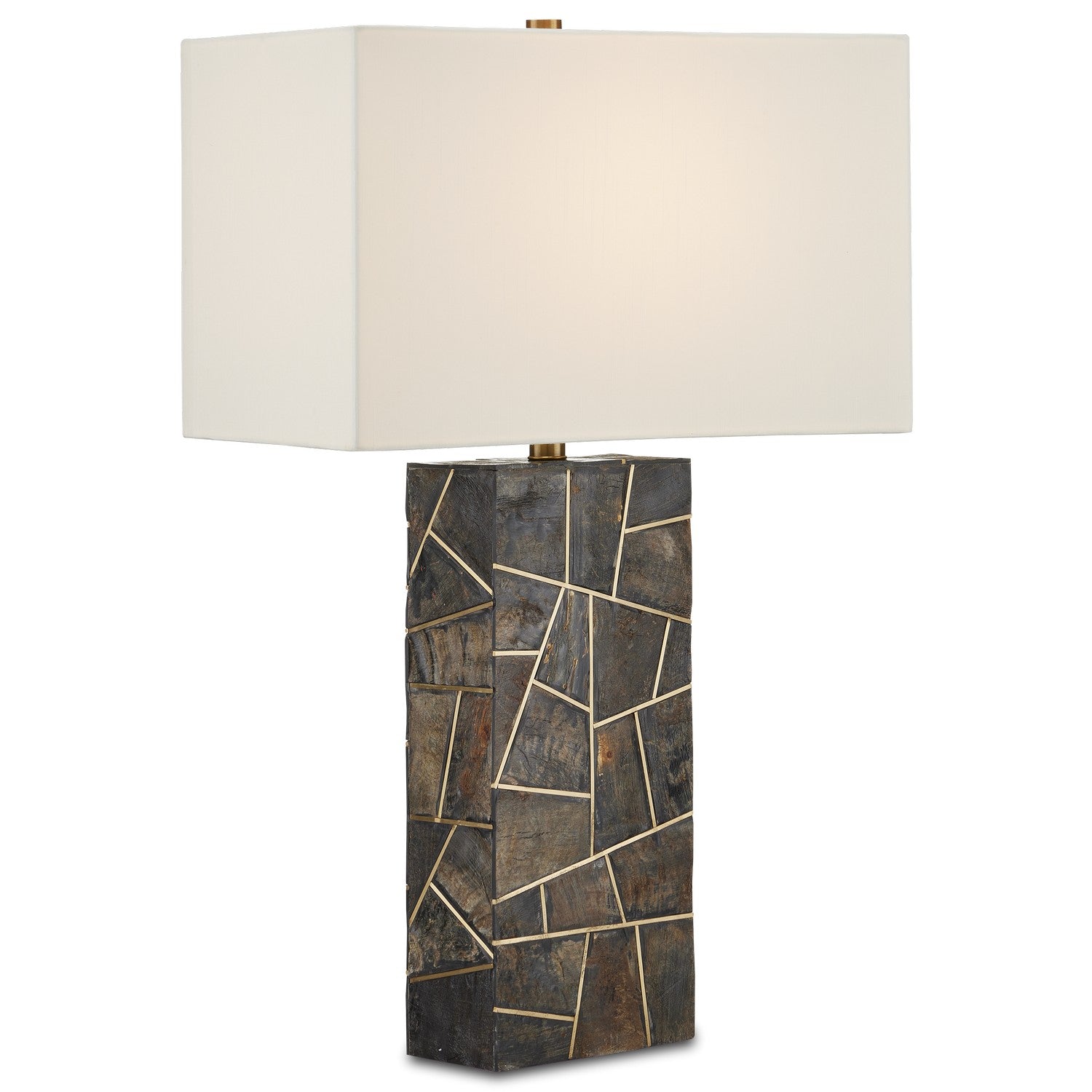 One Light Table Lamp from the Carina collection in Natural/Brass finish