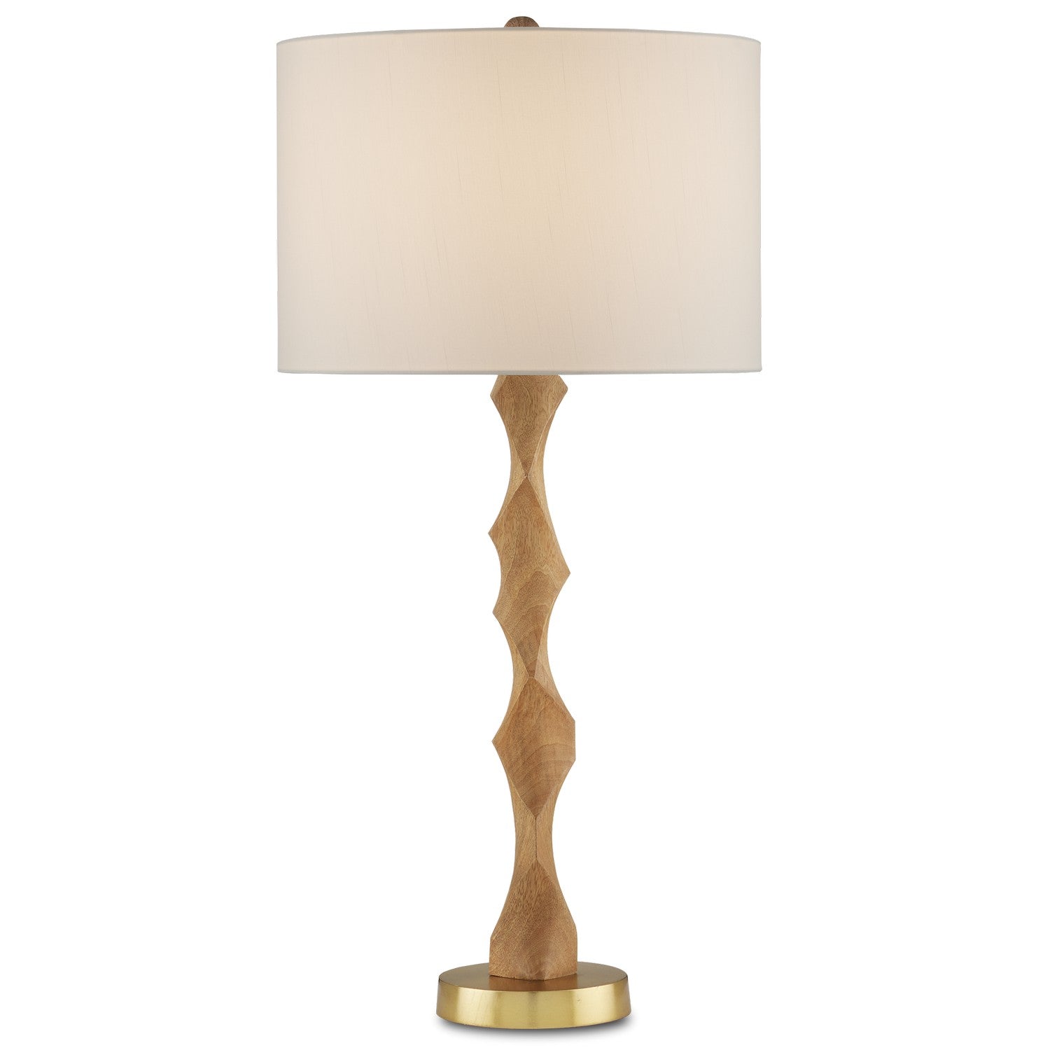 One Light Table Lamp from the Sunbird collection in Natural/Brass finish