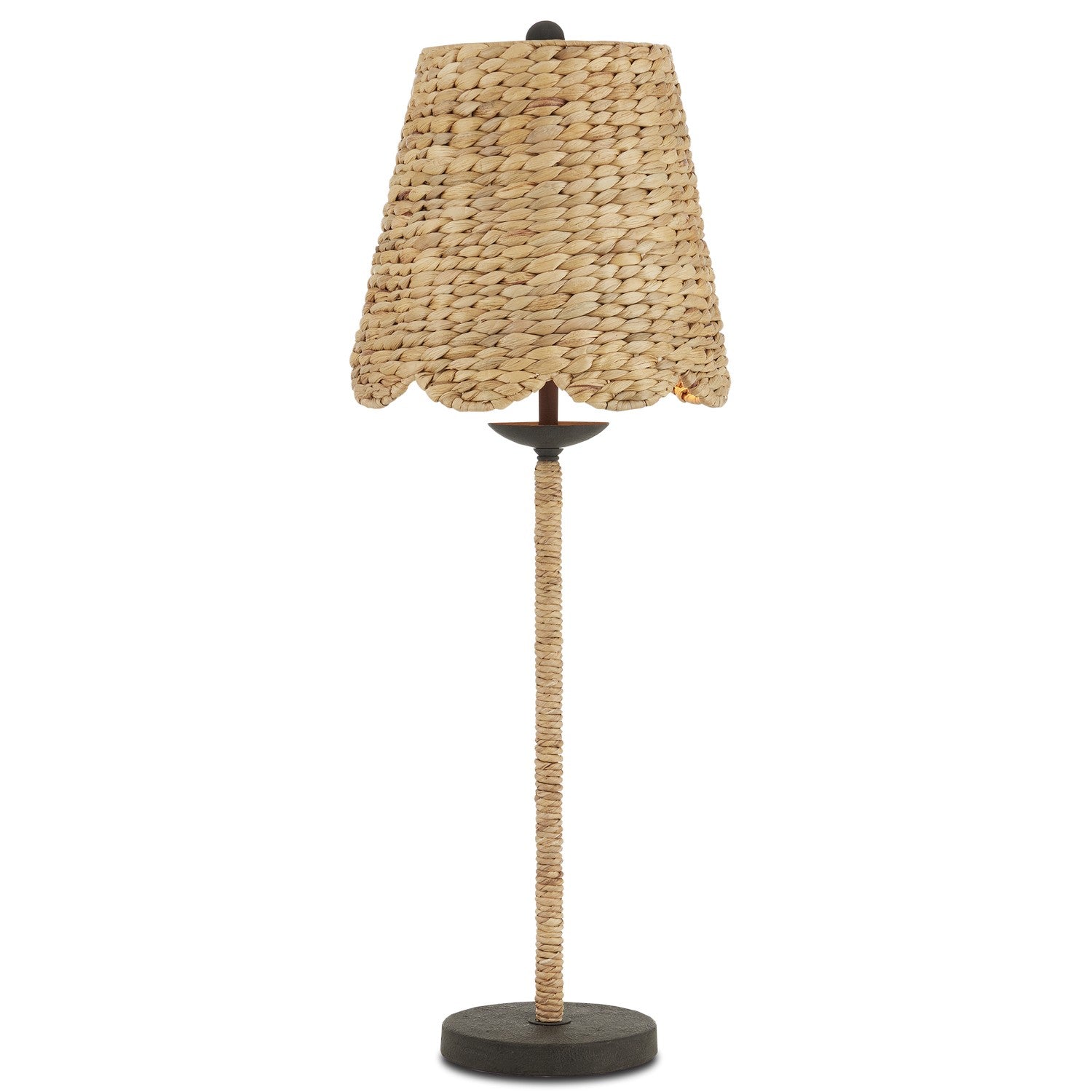 One Light Table Lamp from the Suzanne Duin collection in Natural/Molé Black finish