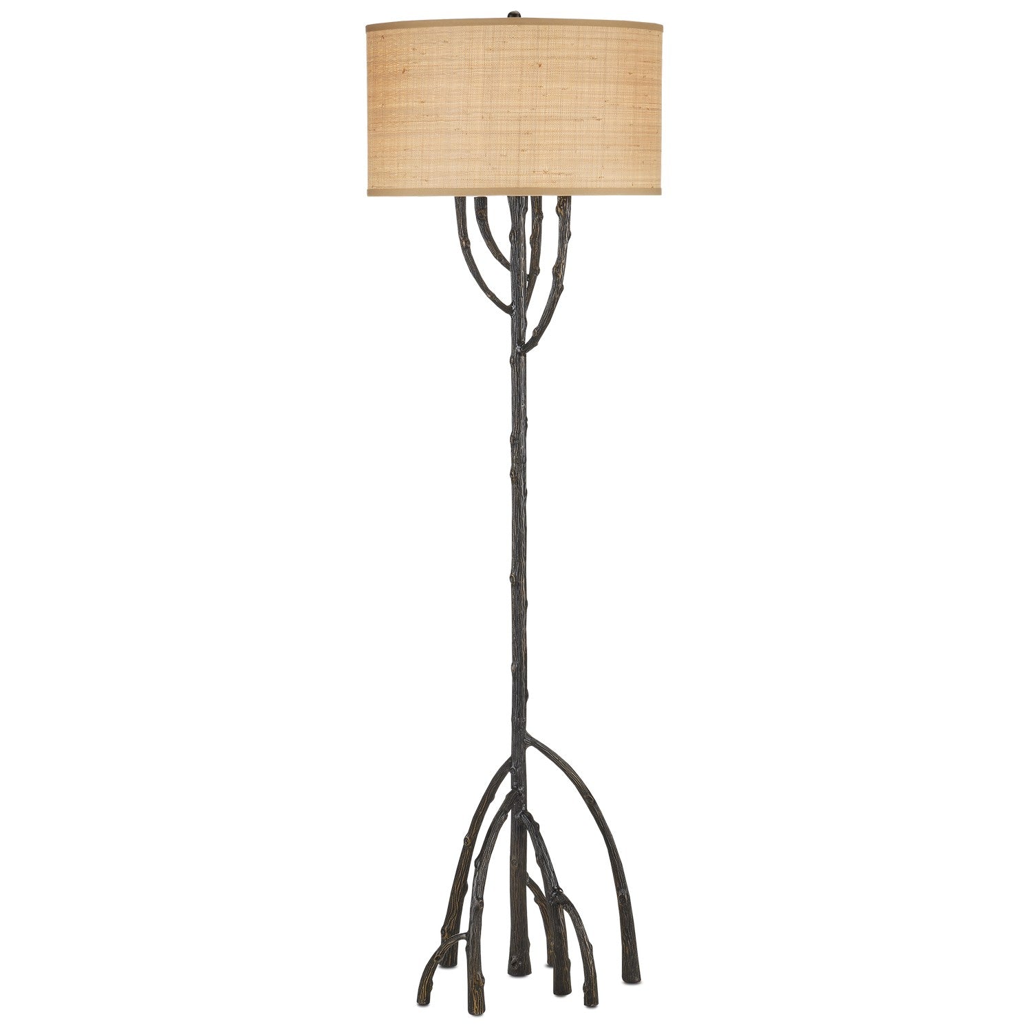 One Light Floor Lamp from the Mangrove collection in Bronze finish