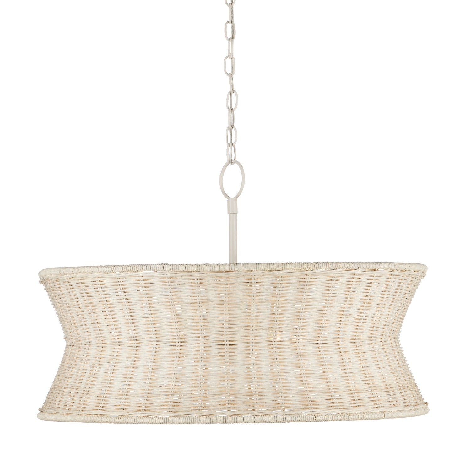 Four Light Chandelier from the Phebe collection in Bleached Natural/Vanilla finish