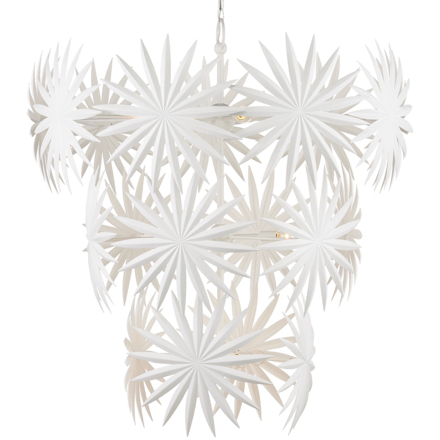 13 Light Chandelier from the Marjorie Skouras collection in Gesso White finish