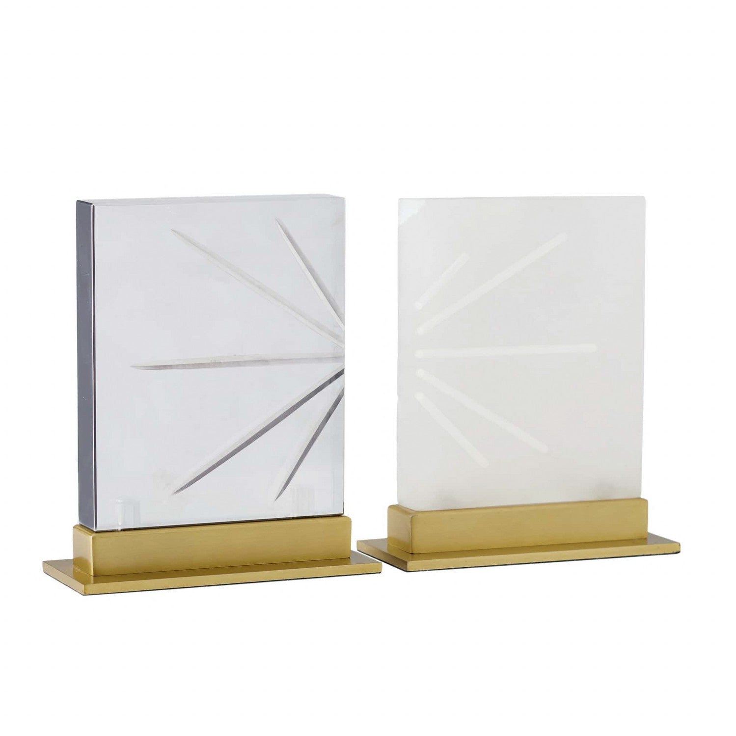 Sculptures, Set of 2 from the Veridians collection in White finish