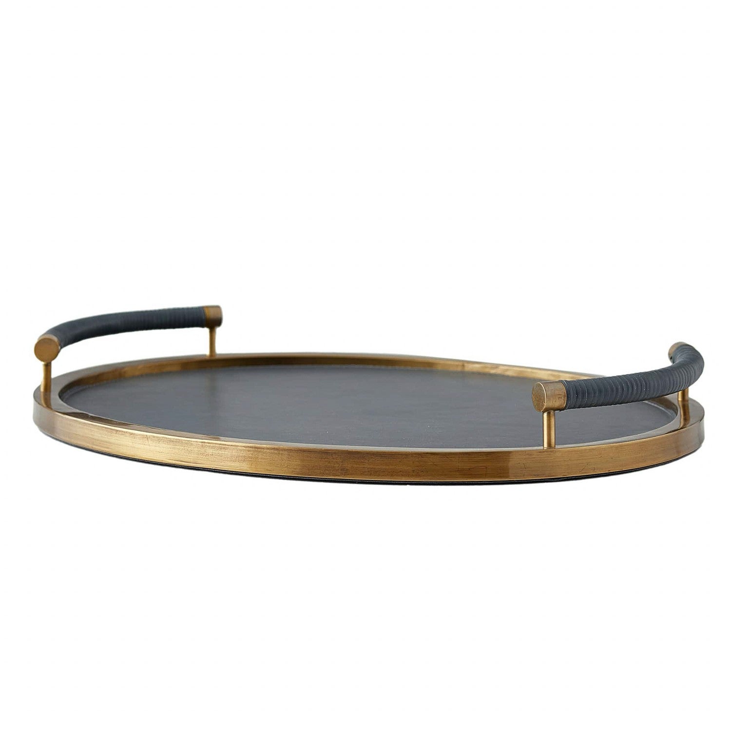 Tray from the Tallulah collection in Antique Brass finish