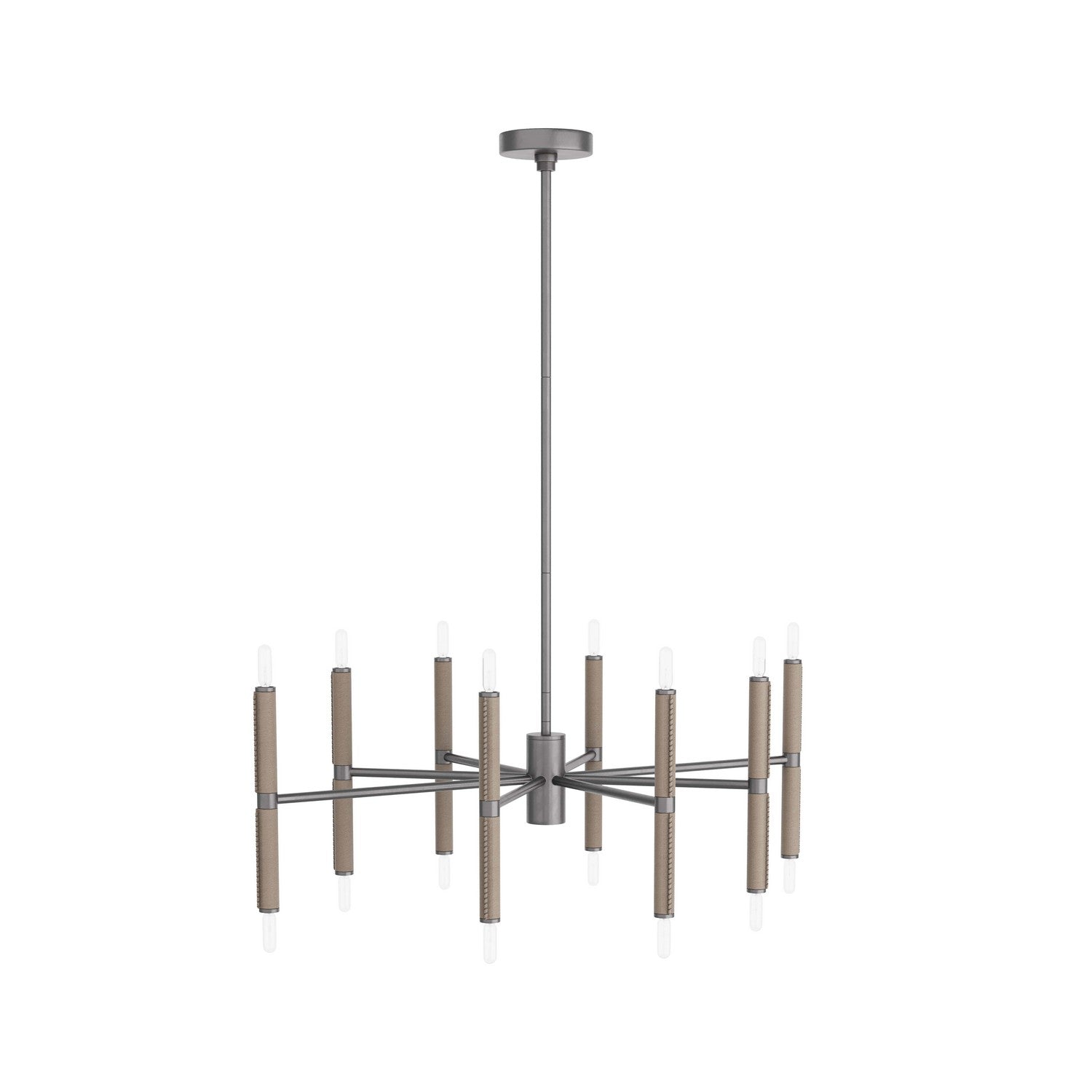 16 Light Chandelier from the Tilman collection in Dove finish