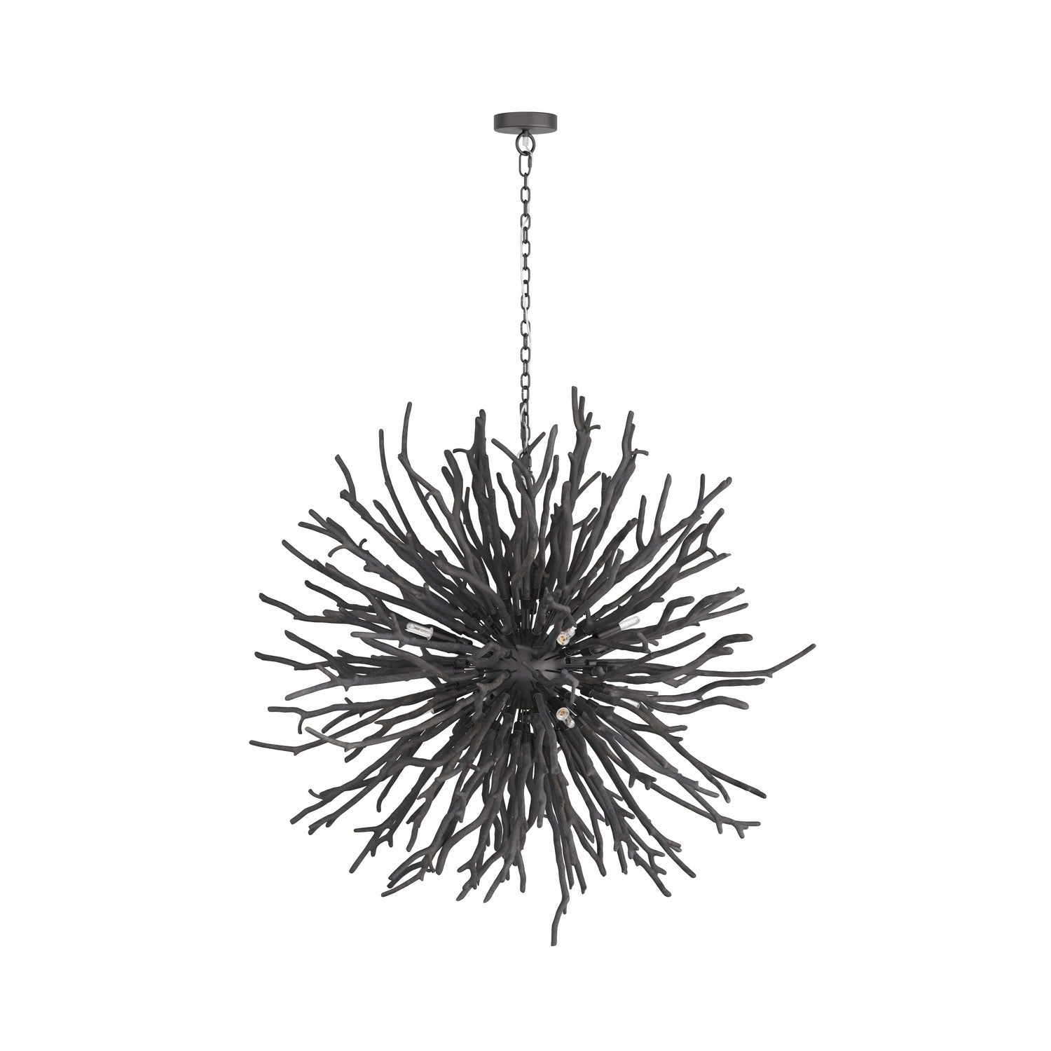 Arteriors - DLS01 - Eight Light Chandelier - Finch - Dark Gray Wash