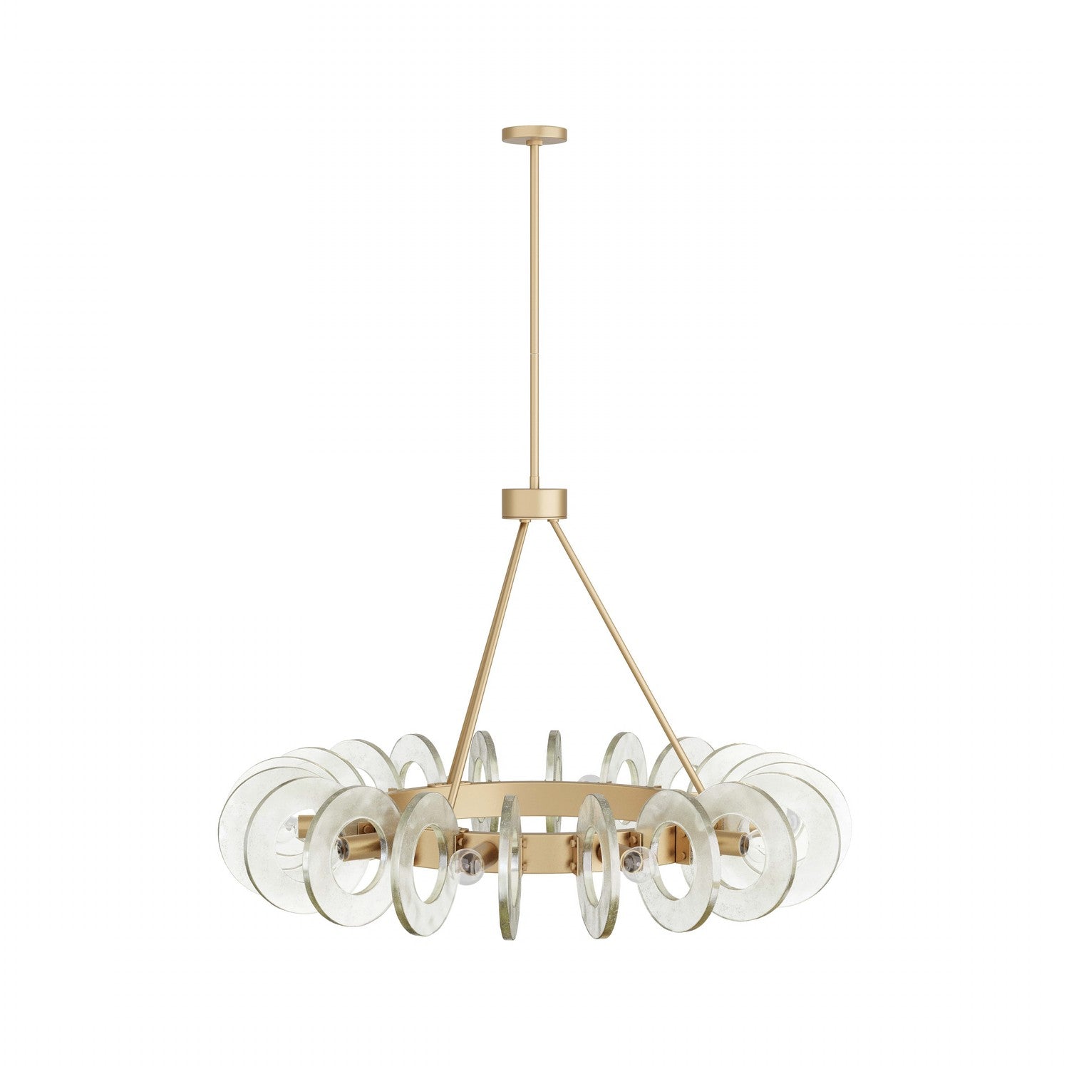 Ten Light Chandelier from the Trina collection in Clear Seedy finish