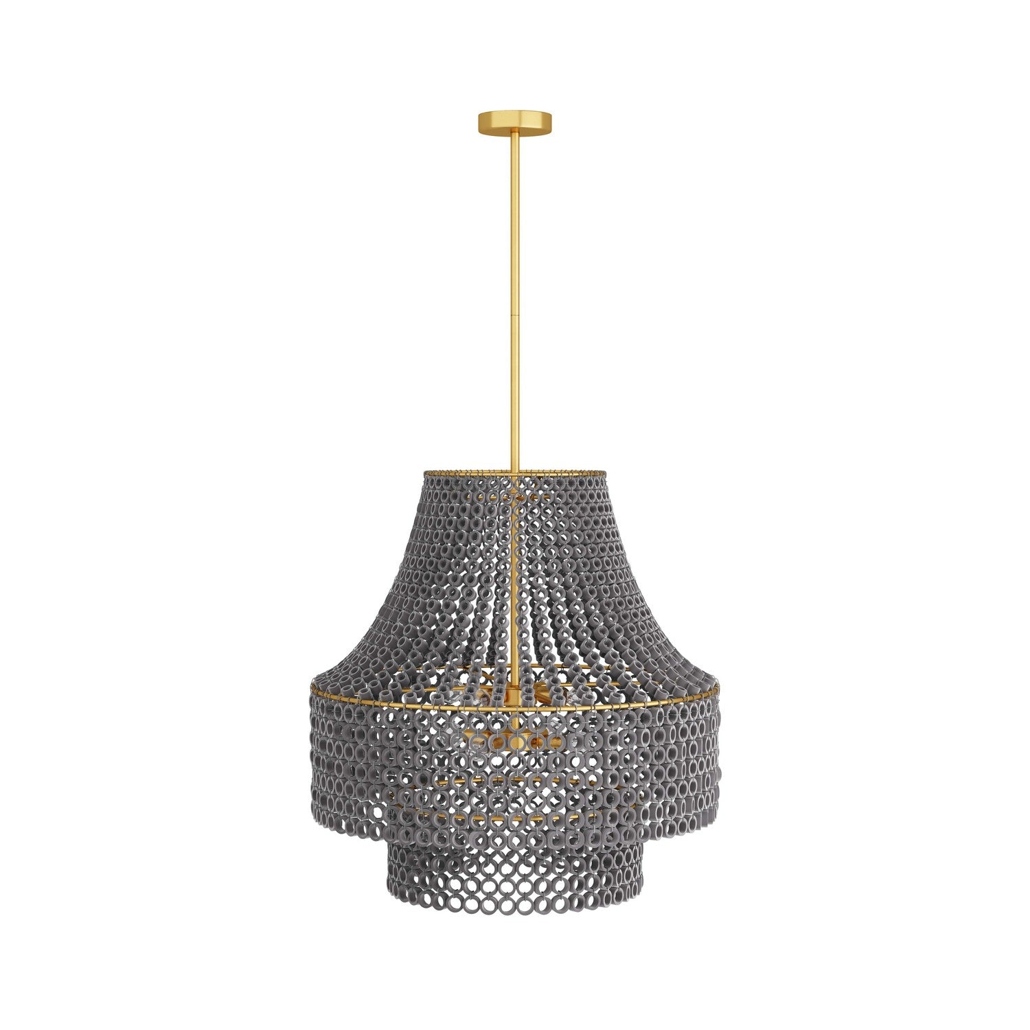 Eight Light Chandelier from the Hannie collection in Gray Wash finish