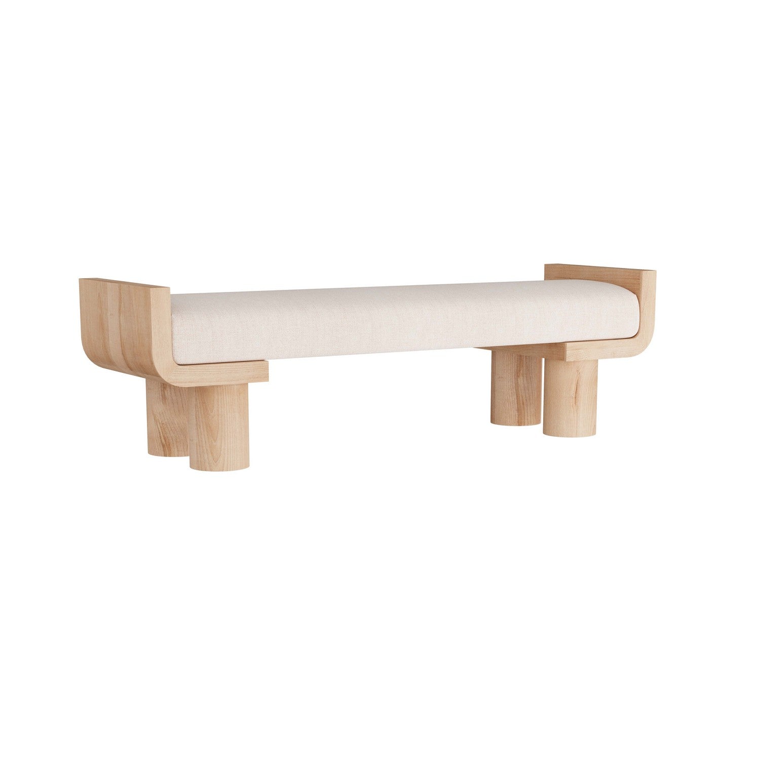 Bench from the Wesley collection in Natural finish