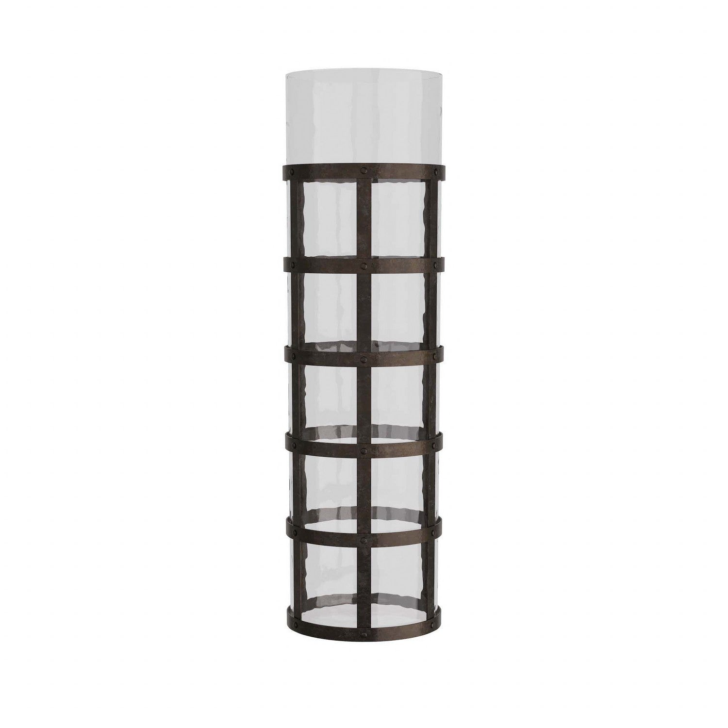 Arteriors - GDAVI01 - Vase - Rivet - Blackened Iron