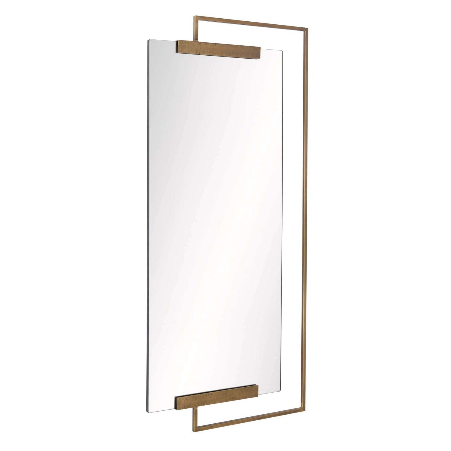 Mirror from the Princeton collection in Antique Brass finish