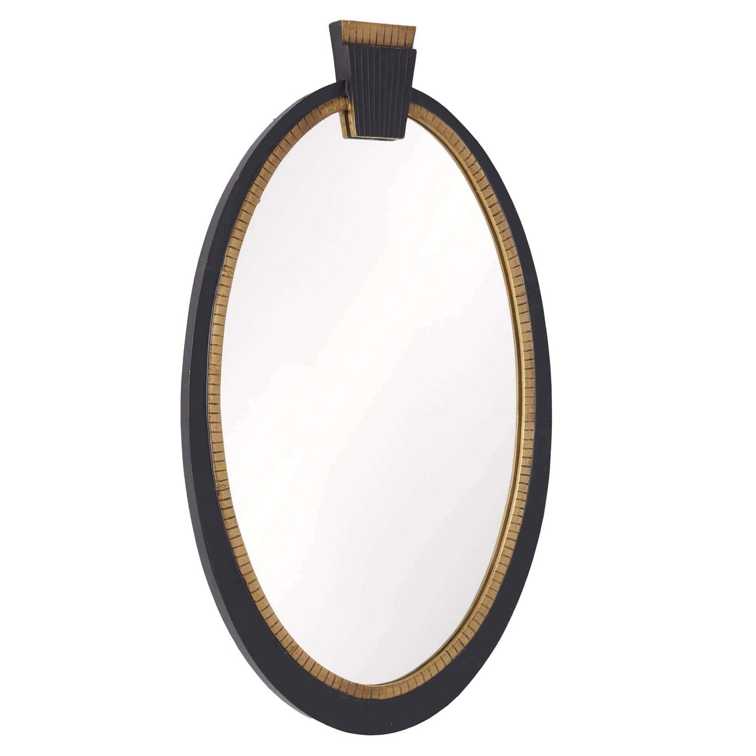 Mirror from the Tedesco collection in Ebony finish