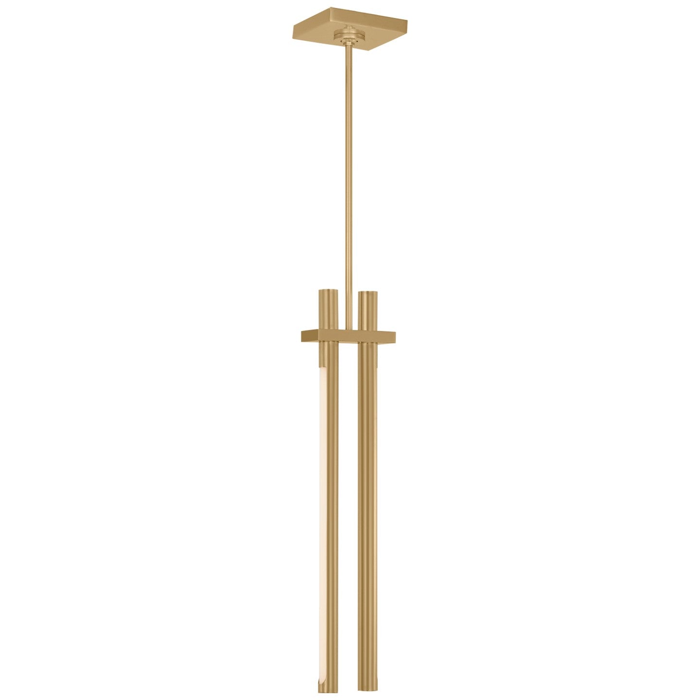 Visual Comfort Signature - KW 5734AB - LED Pendant - Axis - Antique-Burnished Brass