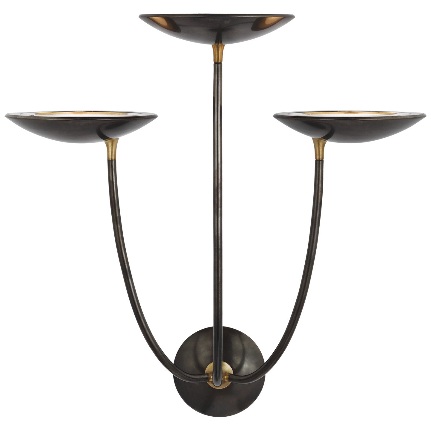 Visual Comfort Signature - TOB 2785BZ/HAB - LED Wall Sconce - Keira - Bronze and Hand-Rubbed Antique Brass