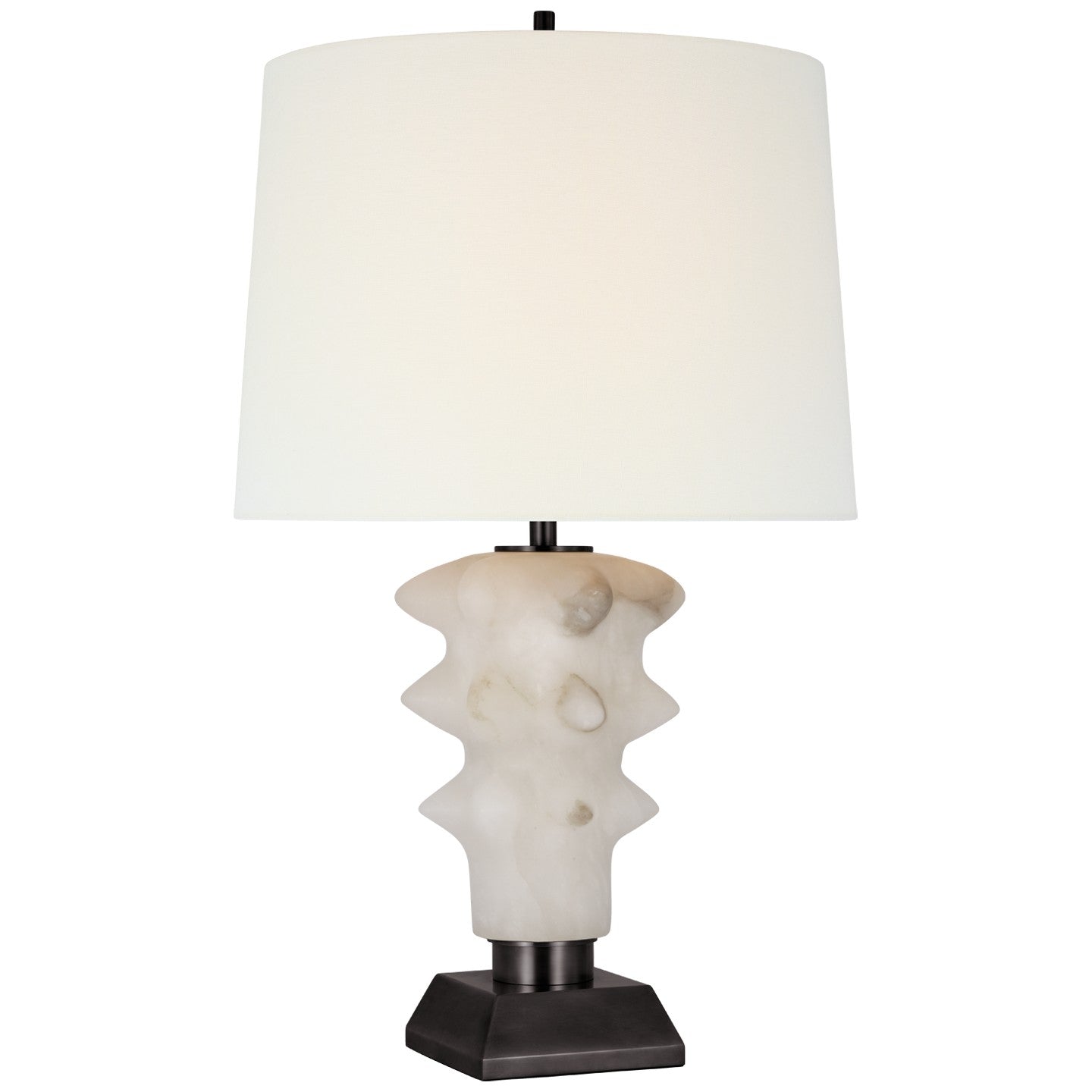 Visual Comfort Signature - TOB 3552ALB/BZ-L - LED Table Lamp - Luxor - Alabaster and Bronze