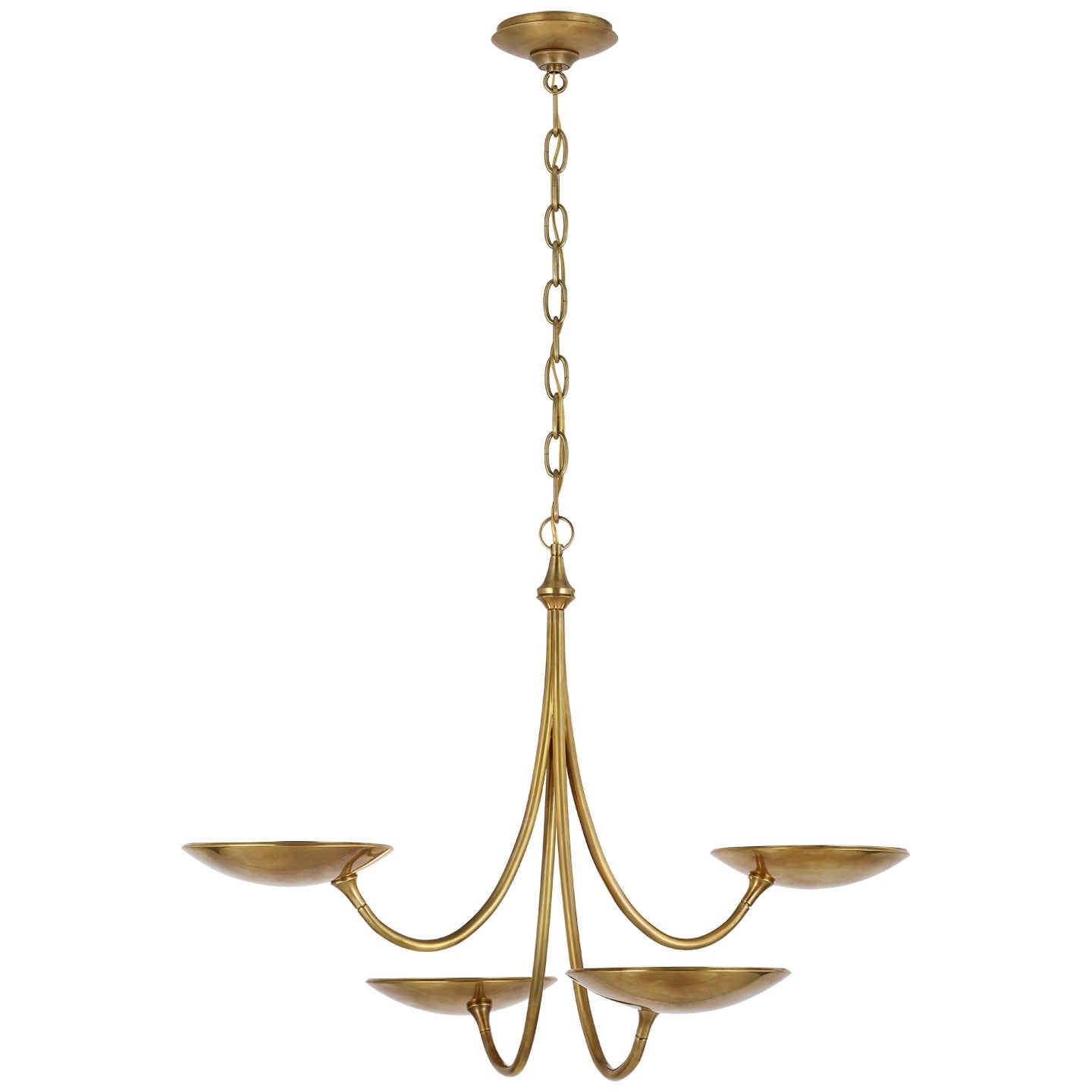 Visual Comfort Signature - TOB 5780HAB - LED Chandelier - Keira - Hand-Rubbed Antique Brass
